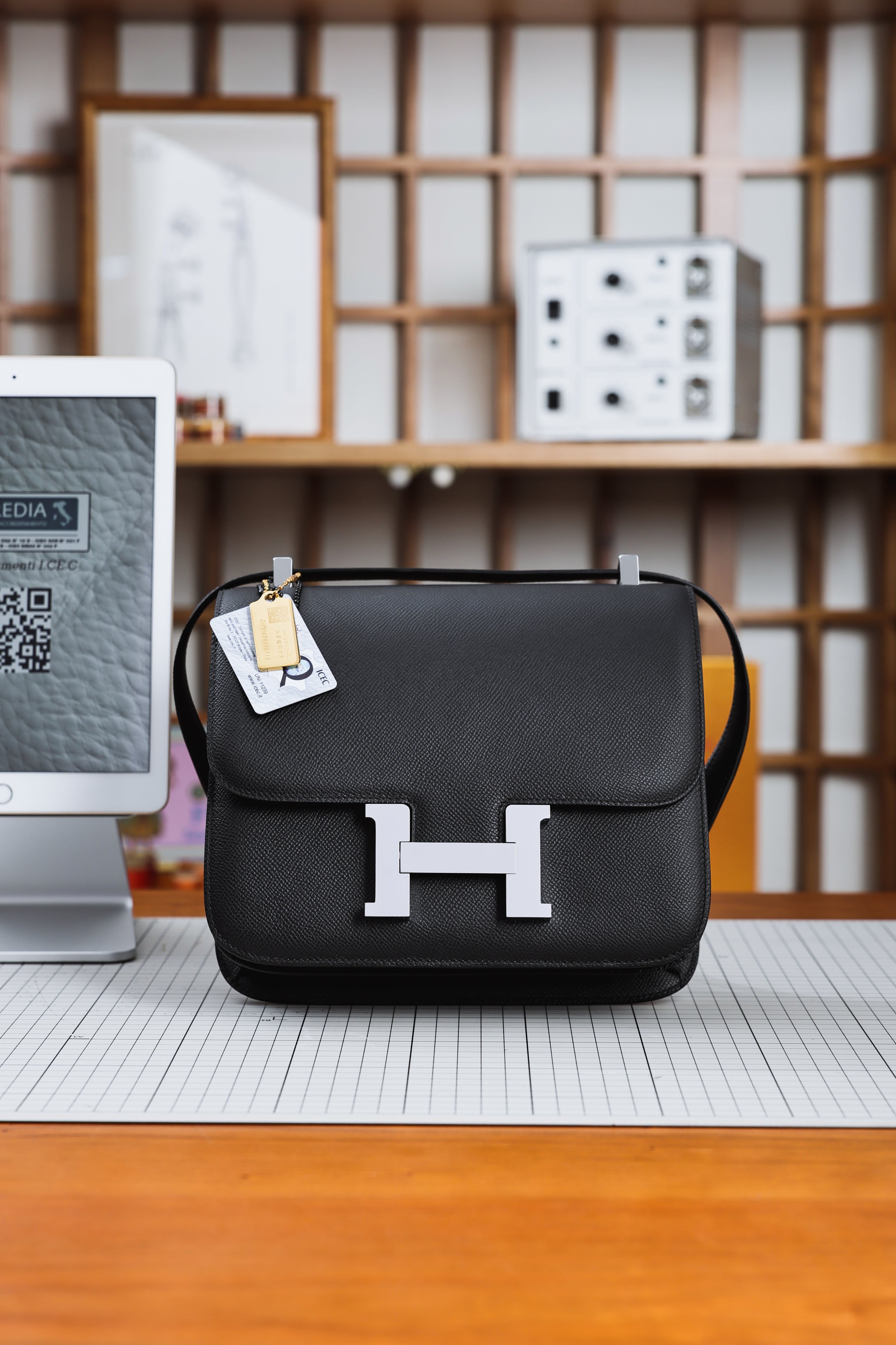 Constance- All Handmade Golden / Sliver Hardware  Noir Ep eather