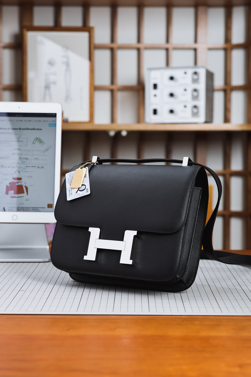 Constance- All Handmade Golden / Sliver Hardware  Noir Ep eather