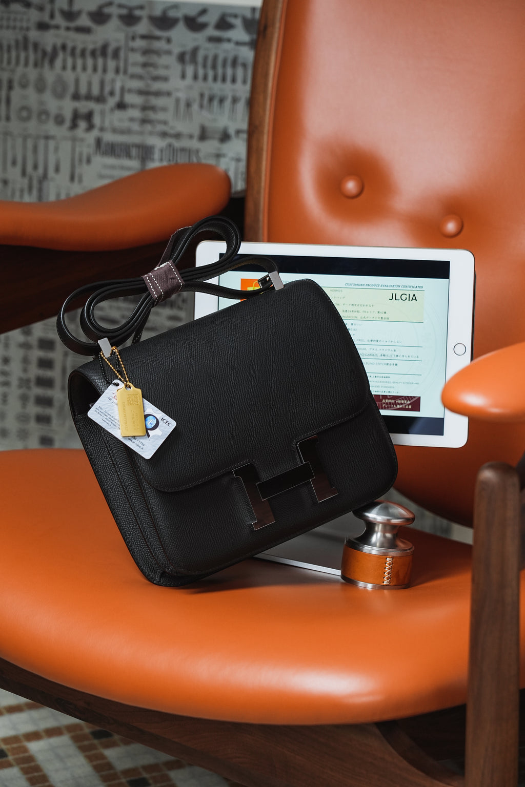 Constance- All Handmade Golden / Sliver Hardware  Noir Ep eather