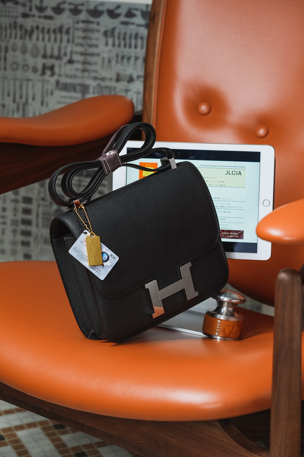 Constance- All Handmade Golden / Sliver Hardware  Noir Ep eather