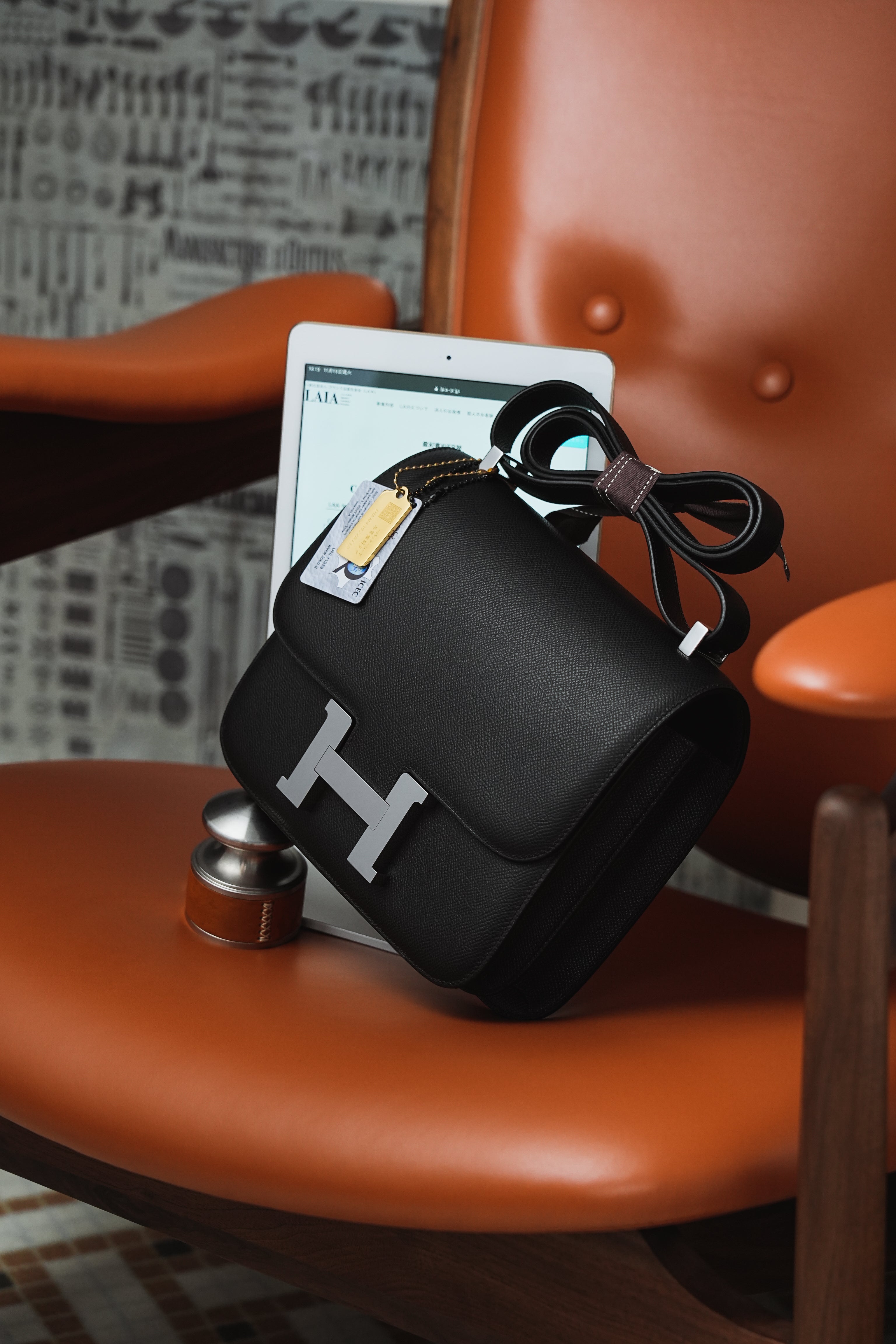 Constance- All Handmade Golden / Sliver Hardware  Noir Ep eather