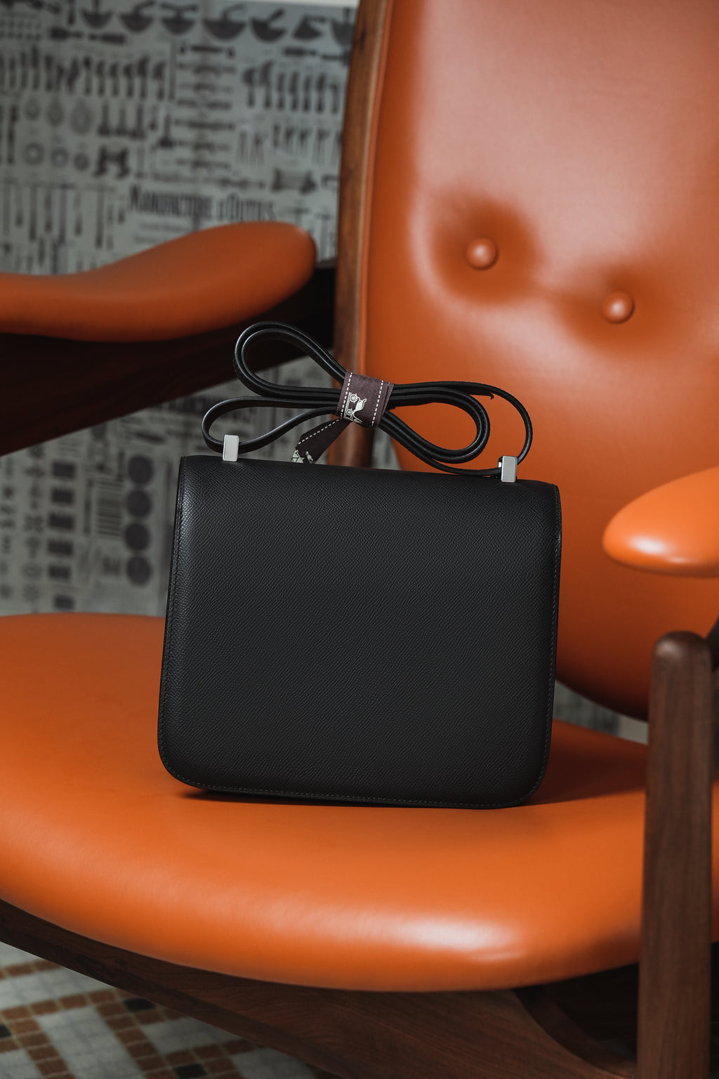 Constance- All Handmade Golden / Sliver Hardware  Noir Ep eather