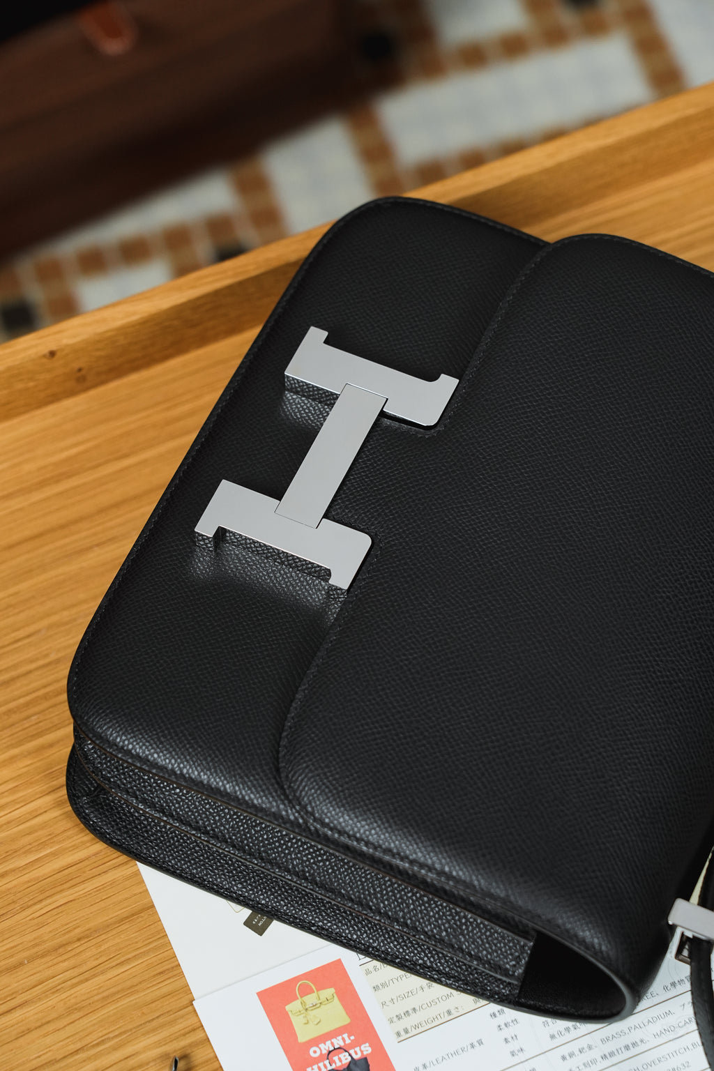 Constance- All Handmade Golden / Sliver Hardware  Noir Ep eather