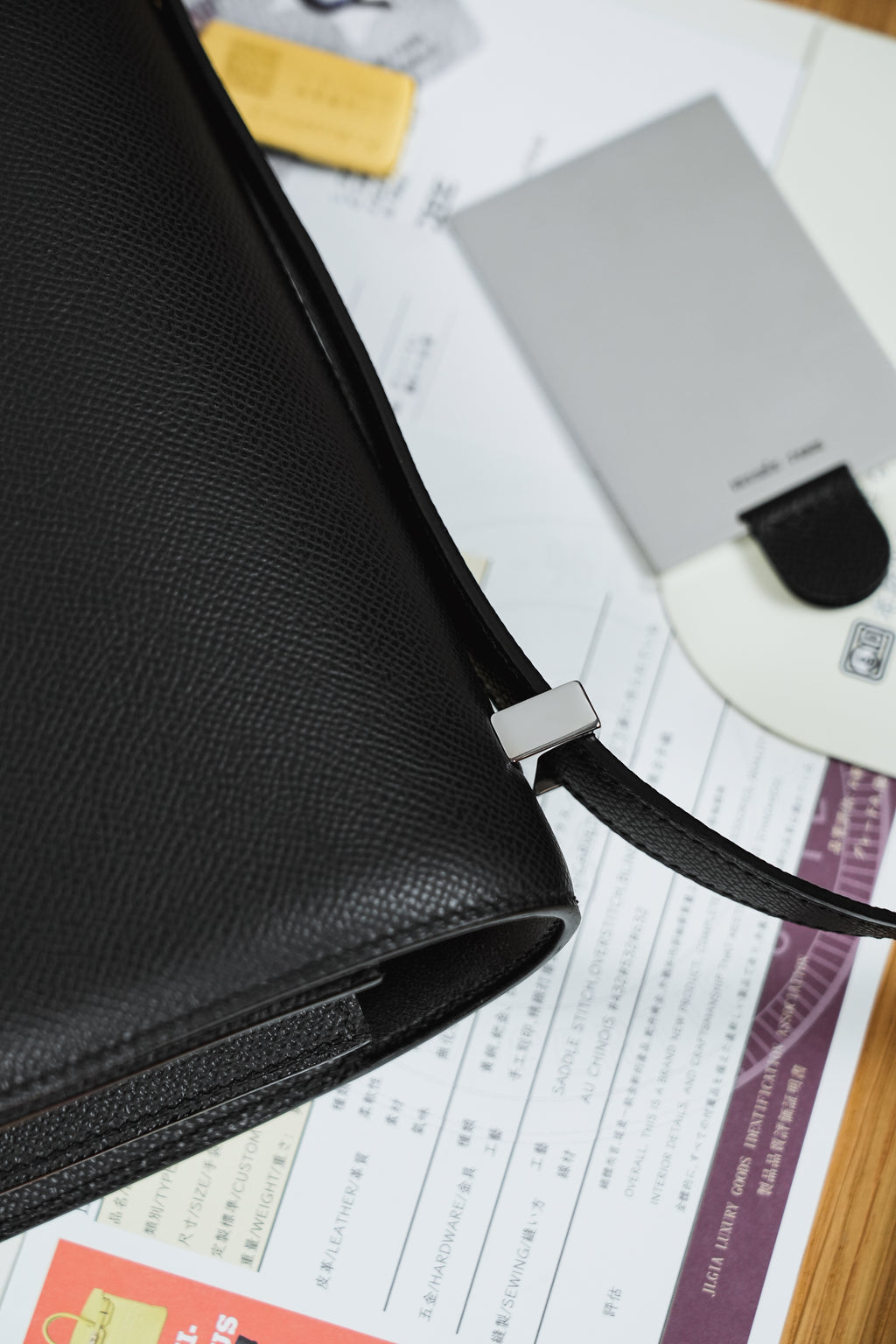 Constance- All Handmade Golden / Sliver Hardware  Noir Ep eather