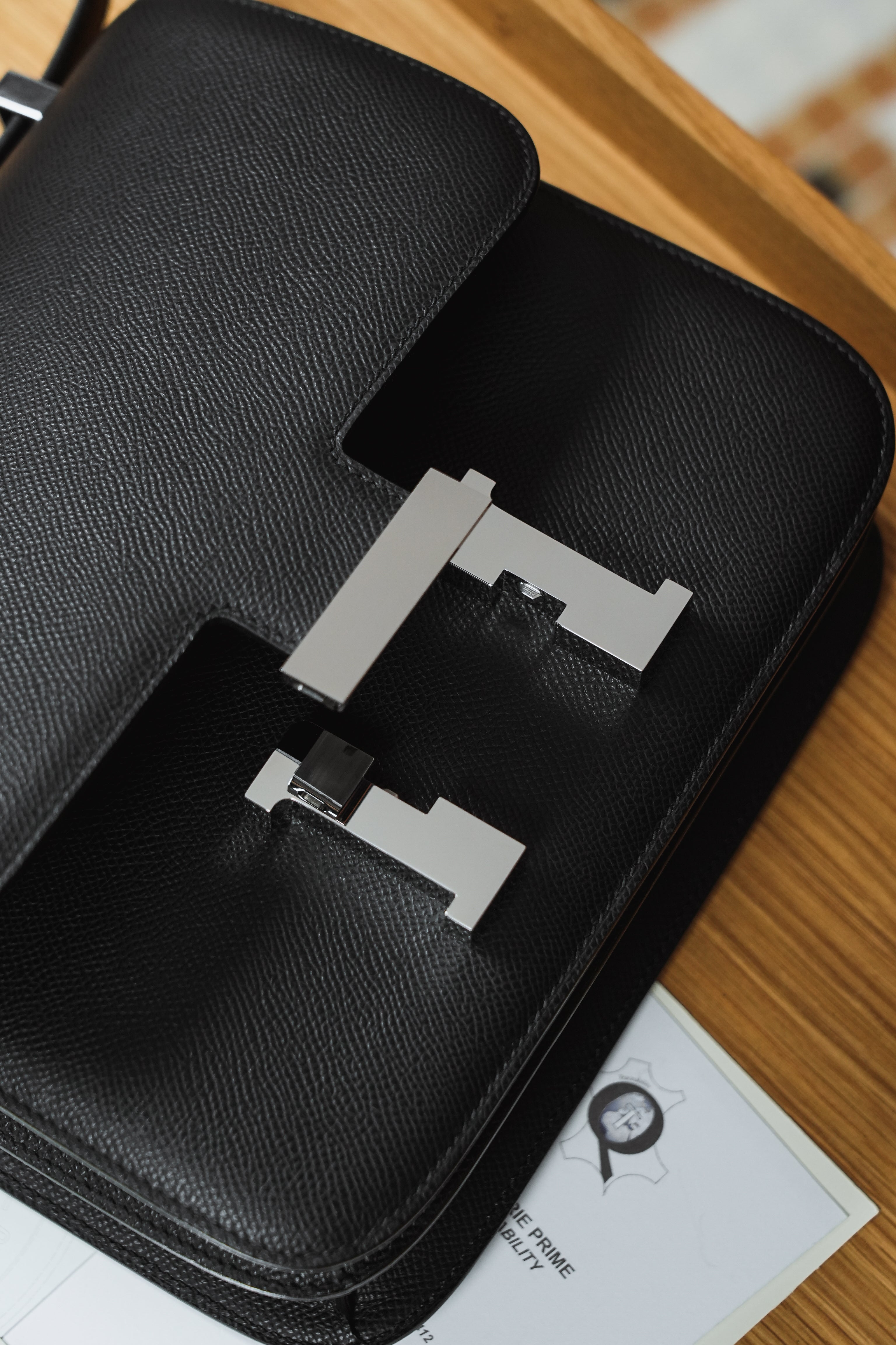 Constance- All Handmade Golden / Sliver Hardware  Noir Ep eather