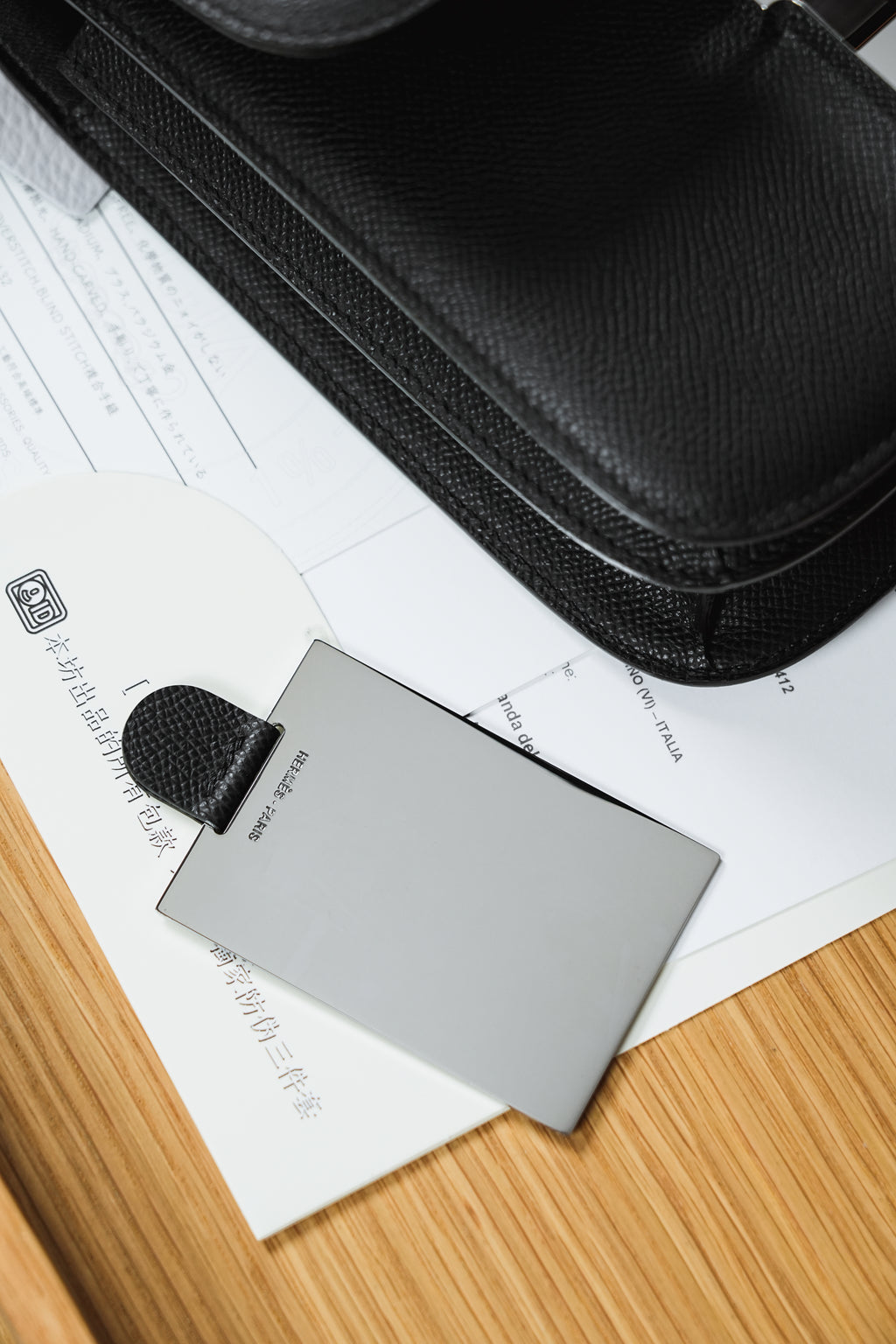 Constance- All Handmade Golden / Sliver Hardware  Noir Ep eather