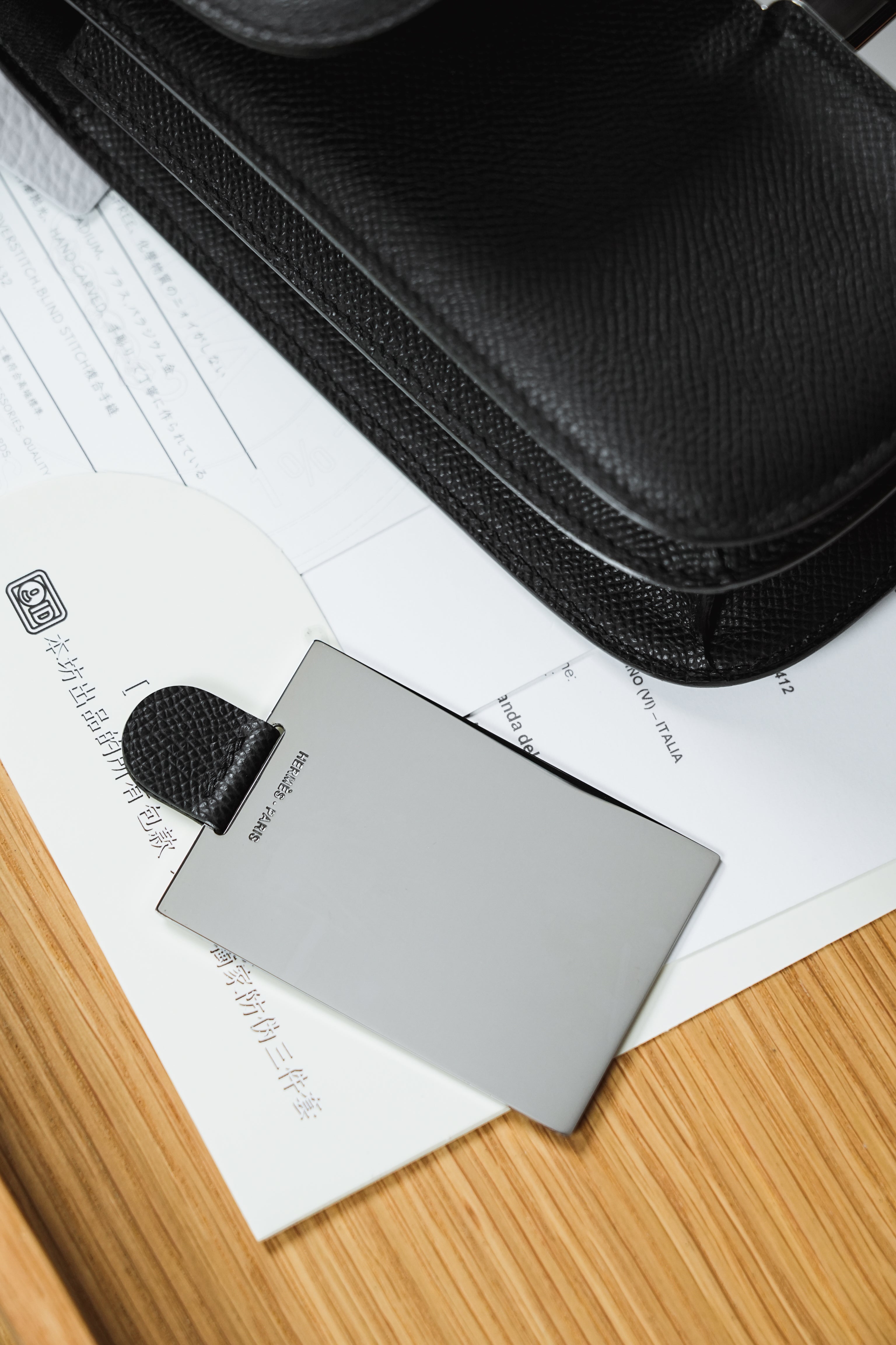 Constance- All Handmade Golden / Sliver Hardware  Noir Ep eather