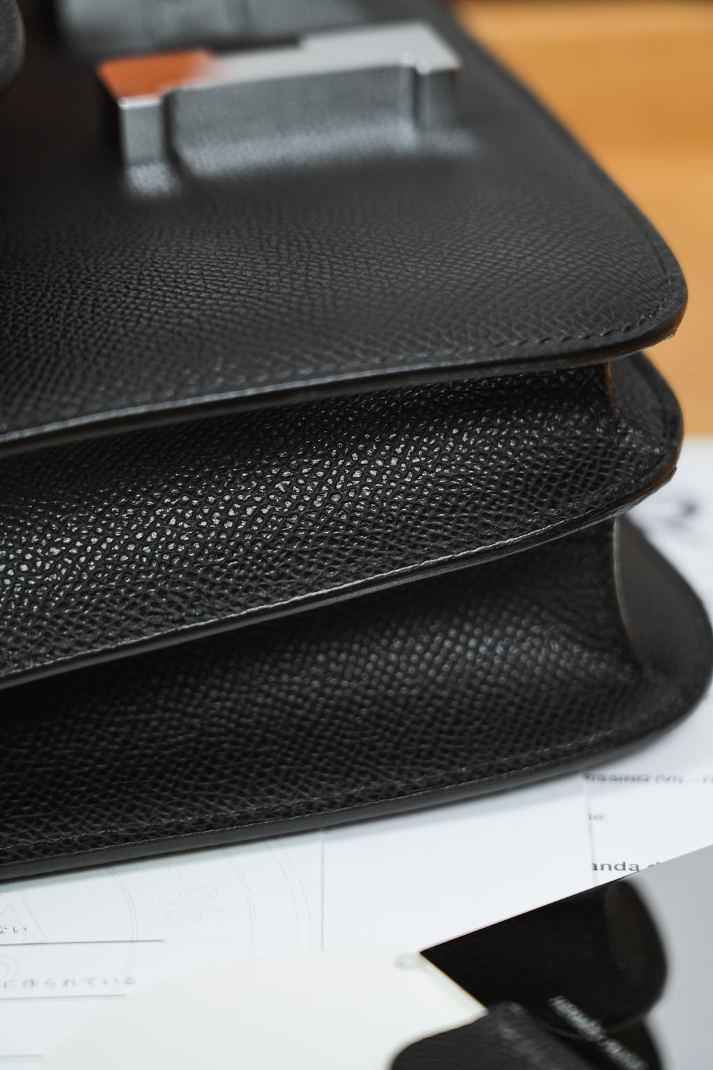 Constance- All Handmade Golden / Sliver Hardware  Noir Ep eather