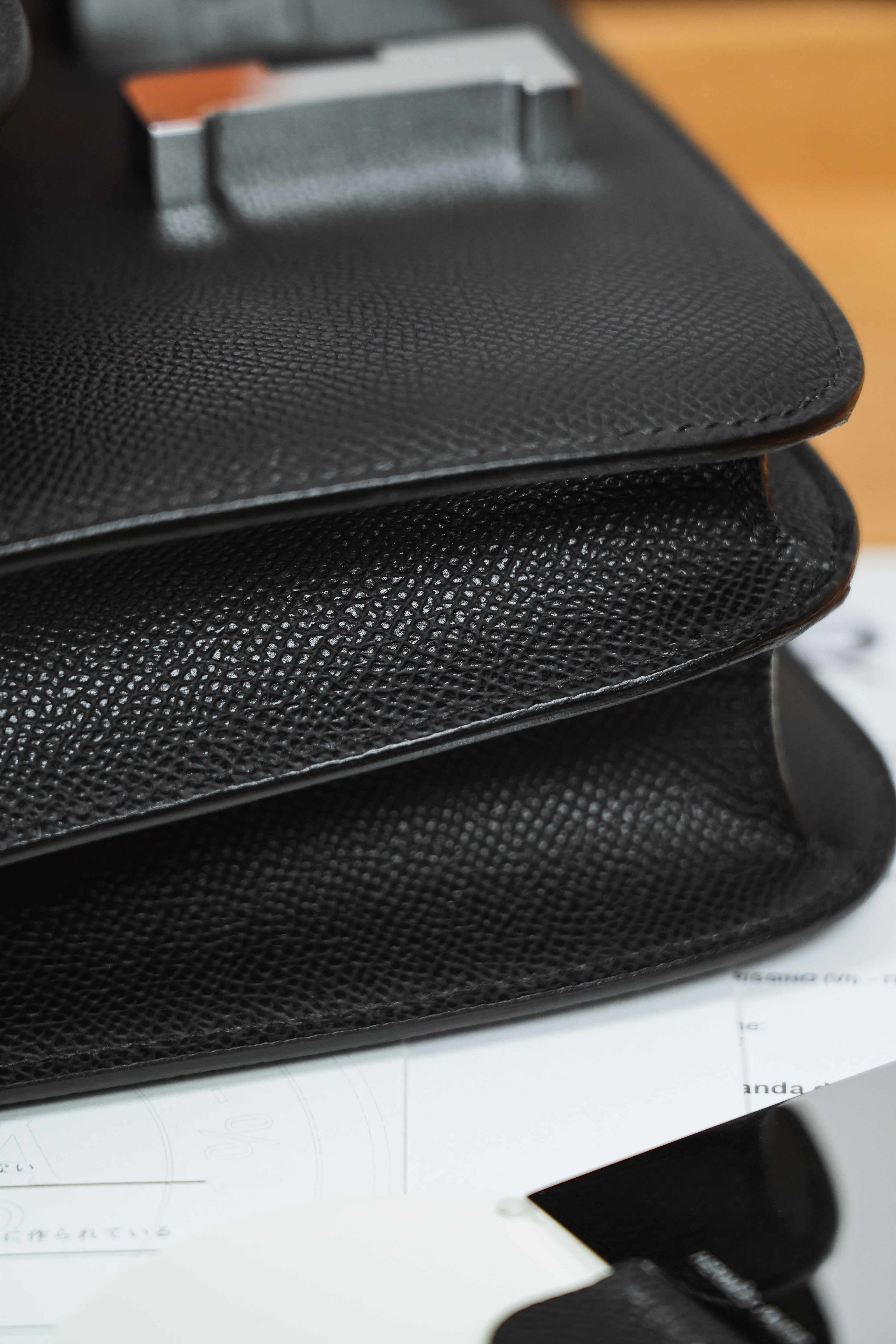 Constance- All Handmade Golden / Sliver Hardware  Noir Ep eather