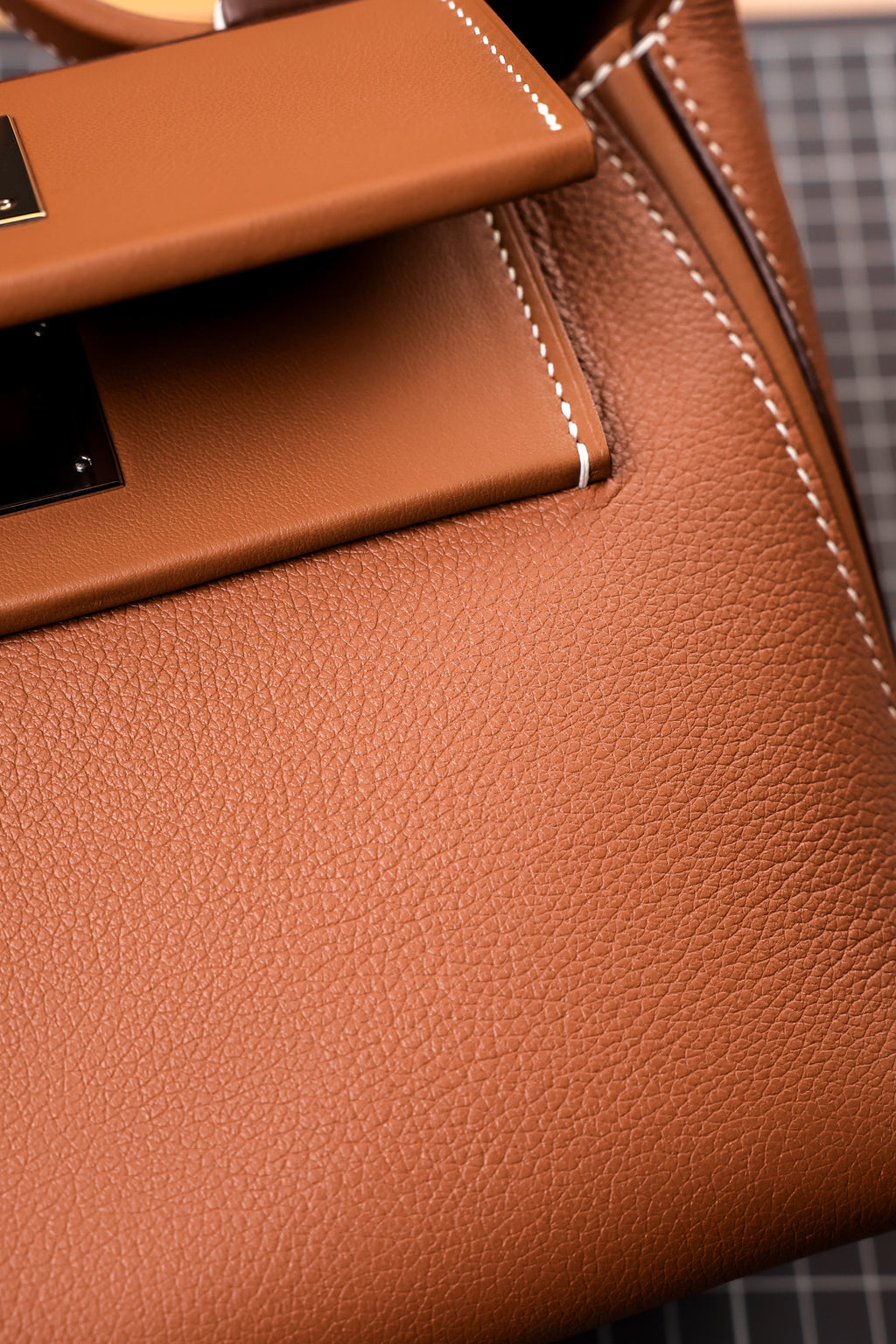 2424- All Handmade Golden / Sliver Hardware Golden brown TC eather