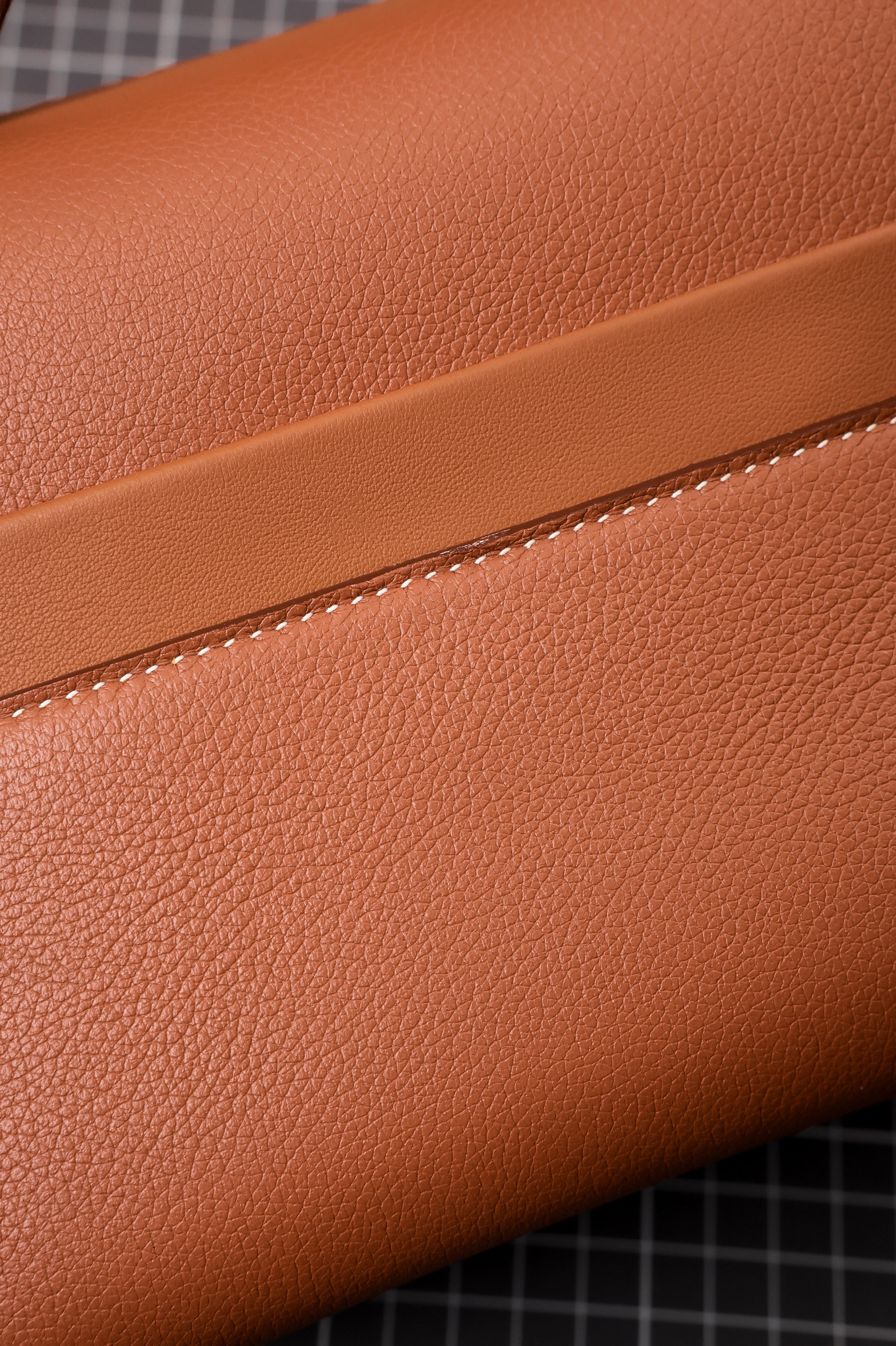 2424- All Handmade Golden / Sliver Hardware Golden brown TC eather