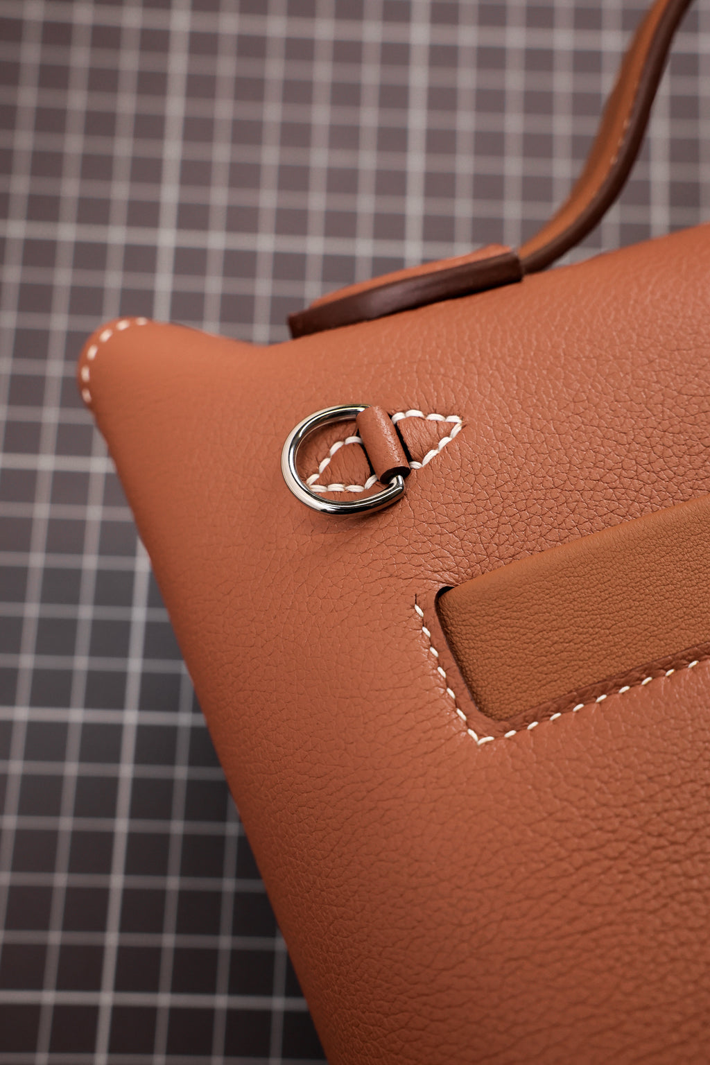 2424- All Handmade Golden / Sliver Hardware Golden brown TC eather