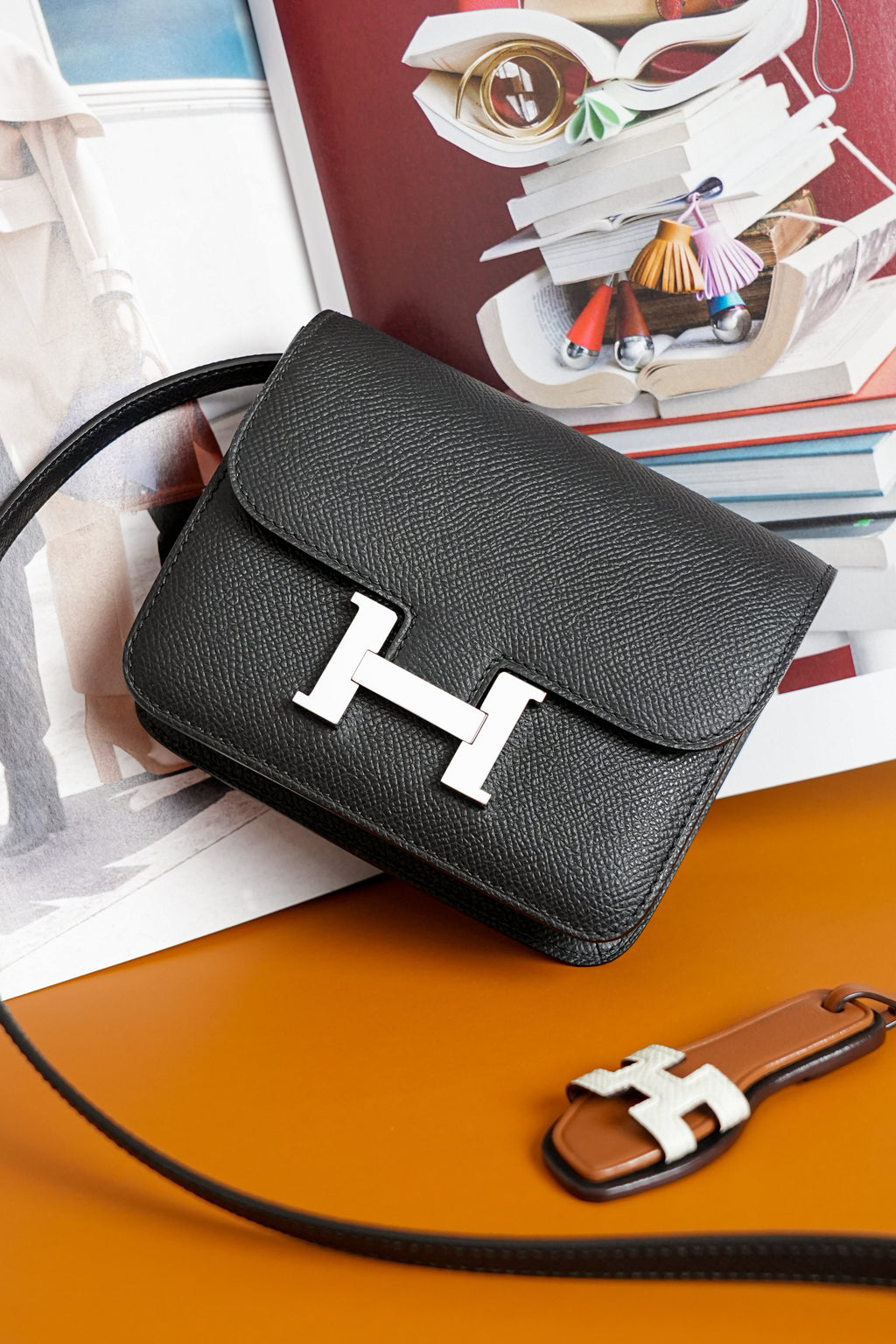 Constance- All Handmade Golden / Sliver Noir ep leather