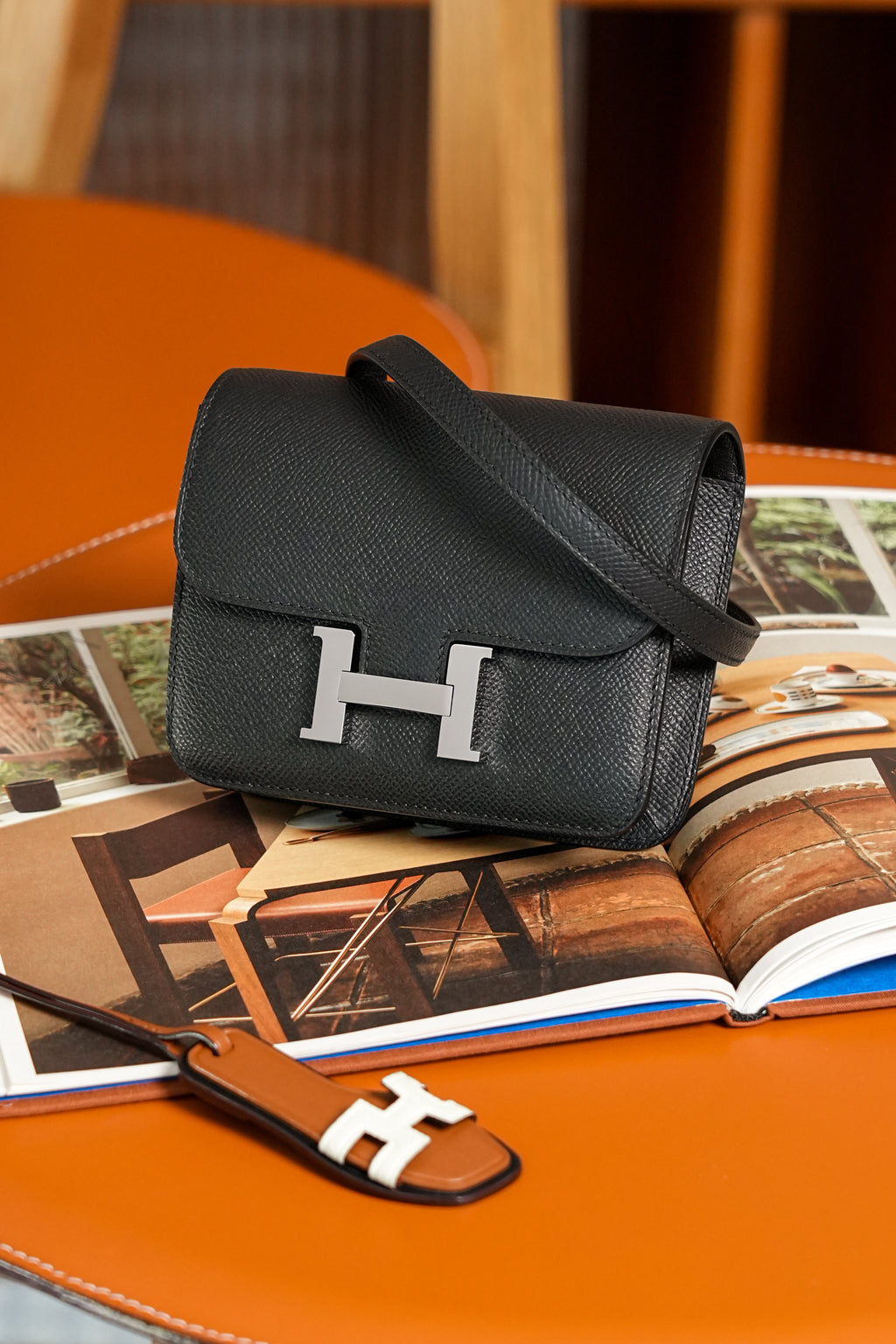 Constance- All Handmade Golden / Sliver Noir ep leather