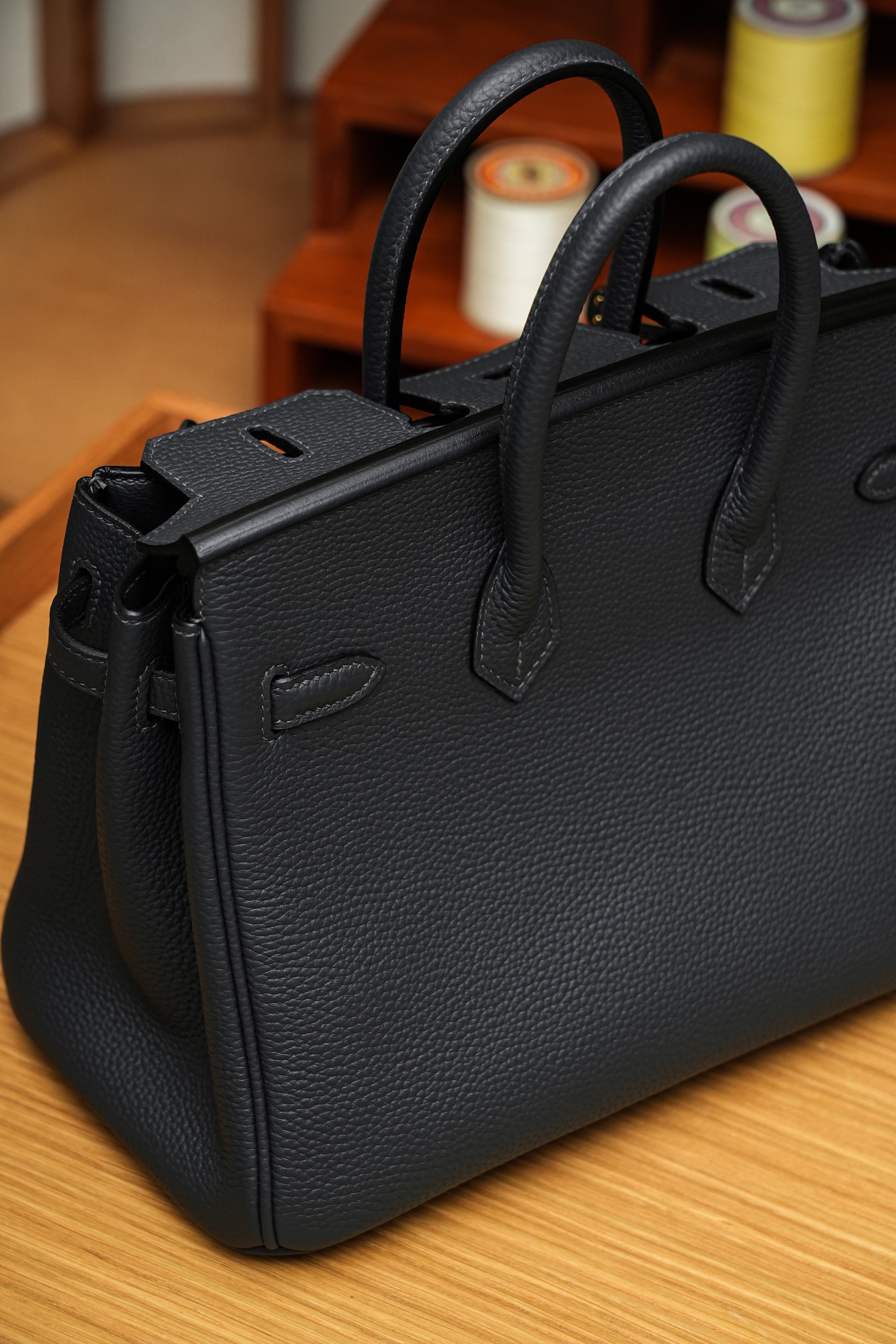 BK- All Handmade Golden / Sliver Hardware Nior togo leather