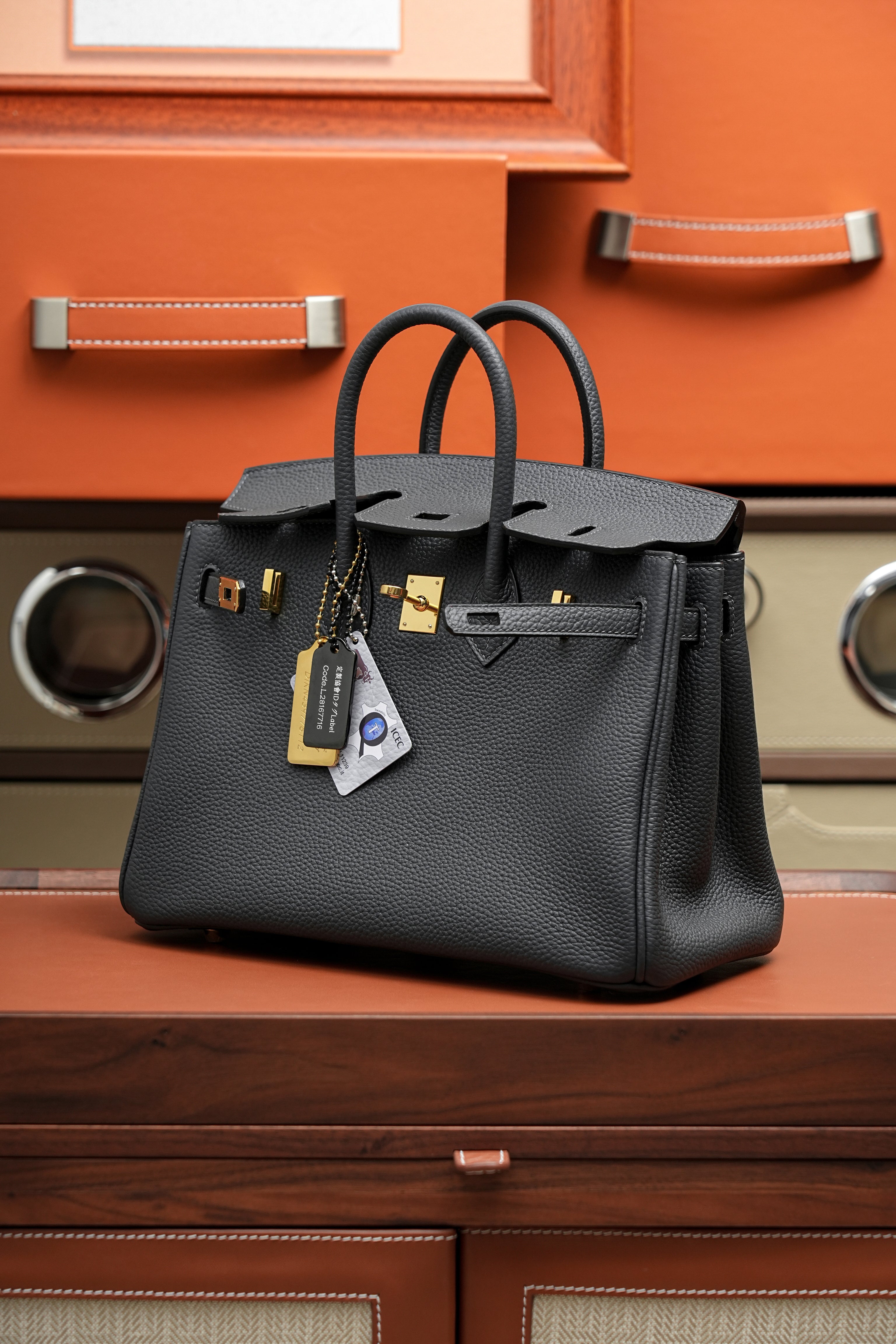 BK- All Handmade Golden / Sliver Hardware Nior togo leather