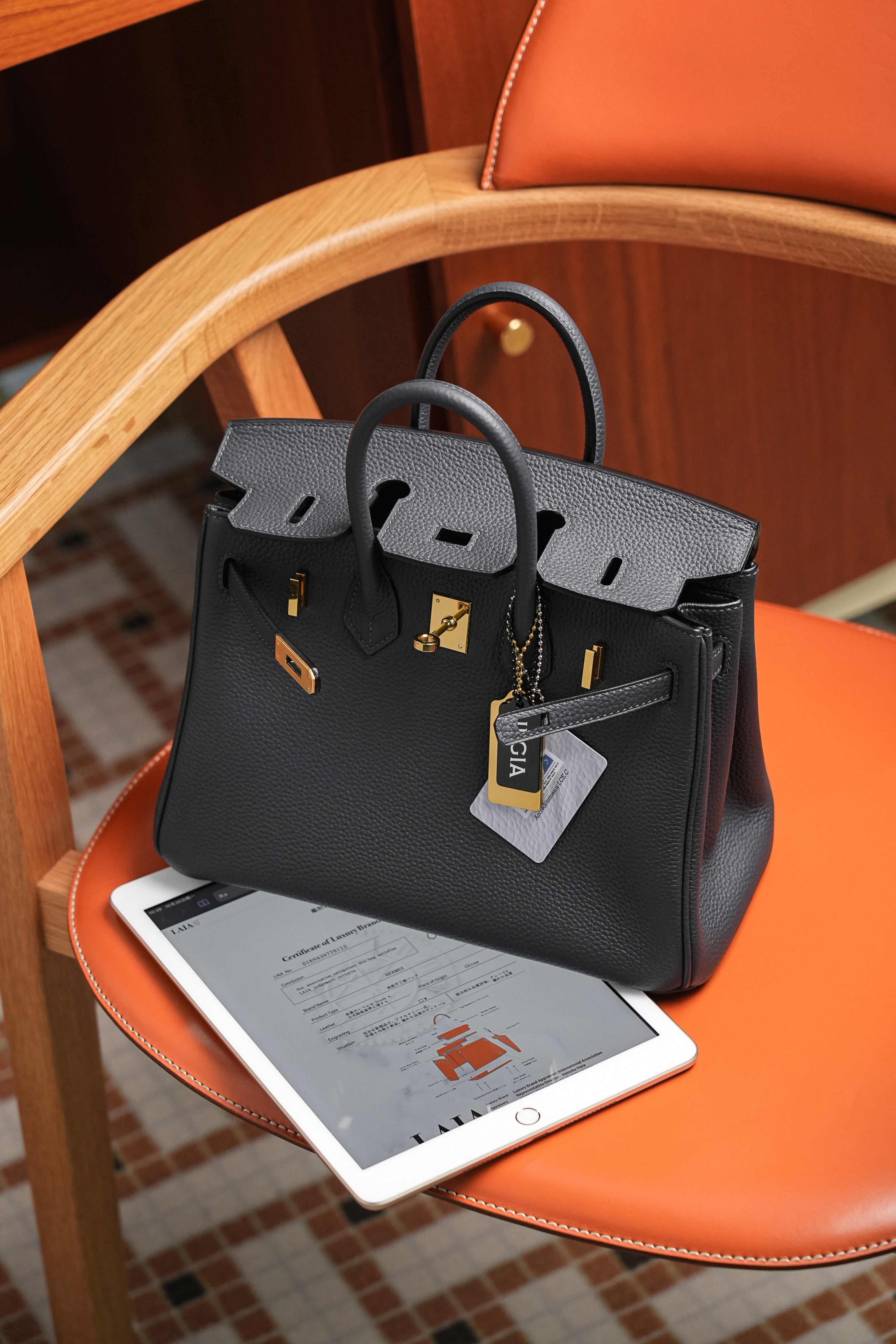 BK- All Handmade Golden / Sliver Hardware Nior togo leather