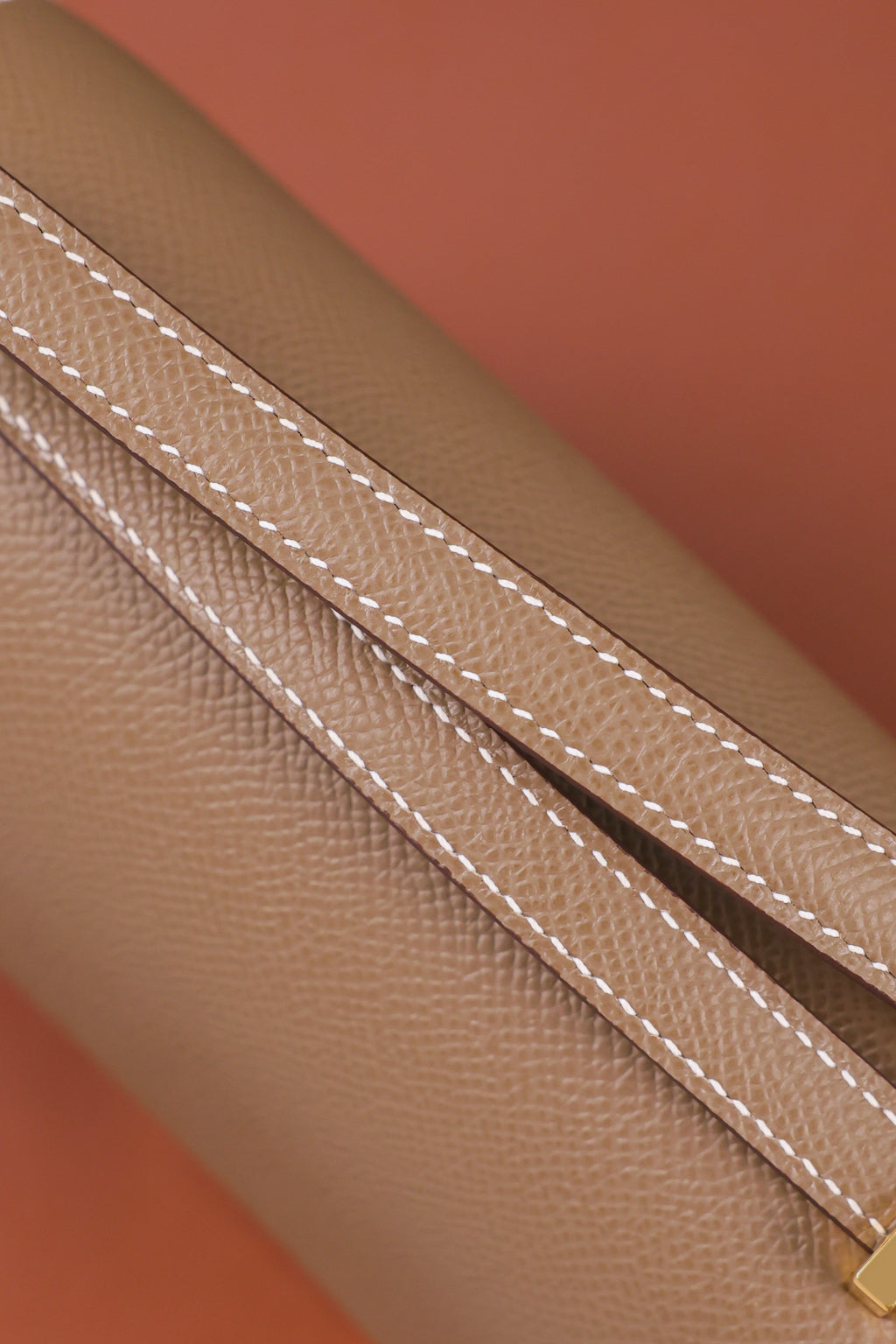 Constance- All Handmade Golden / Sliver Hardware Etoupe Ep eather