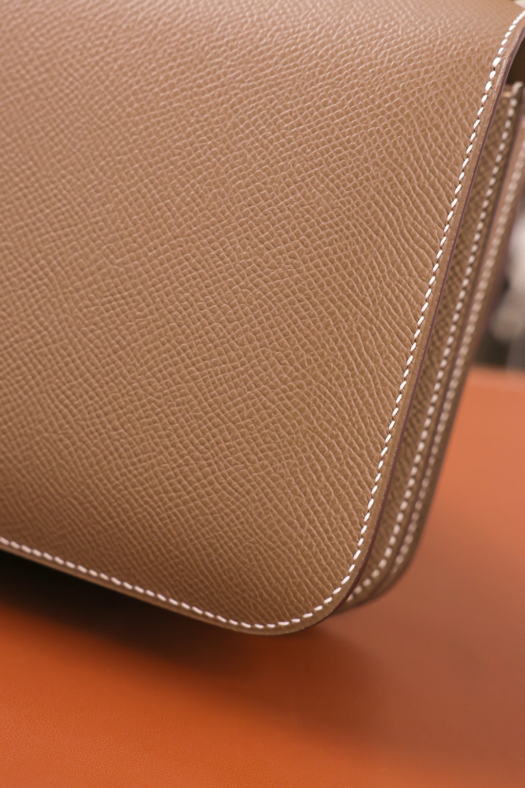 Constance- All Handmade Golden / Sliver Hardware Etoupe Ep eather