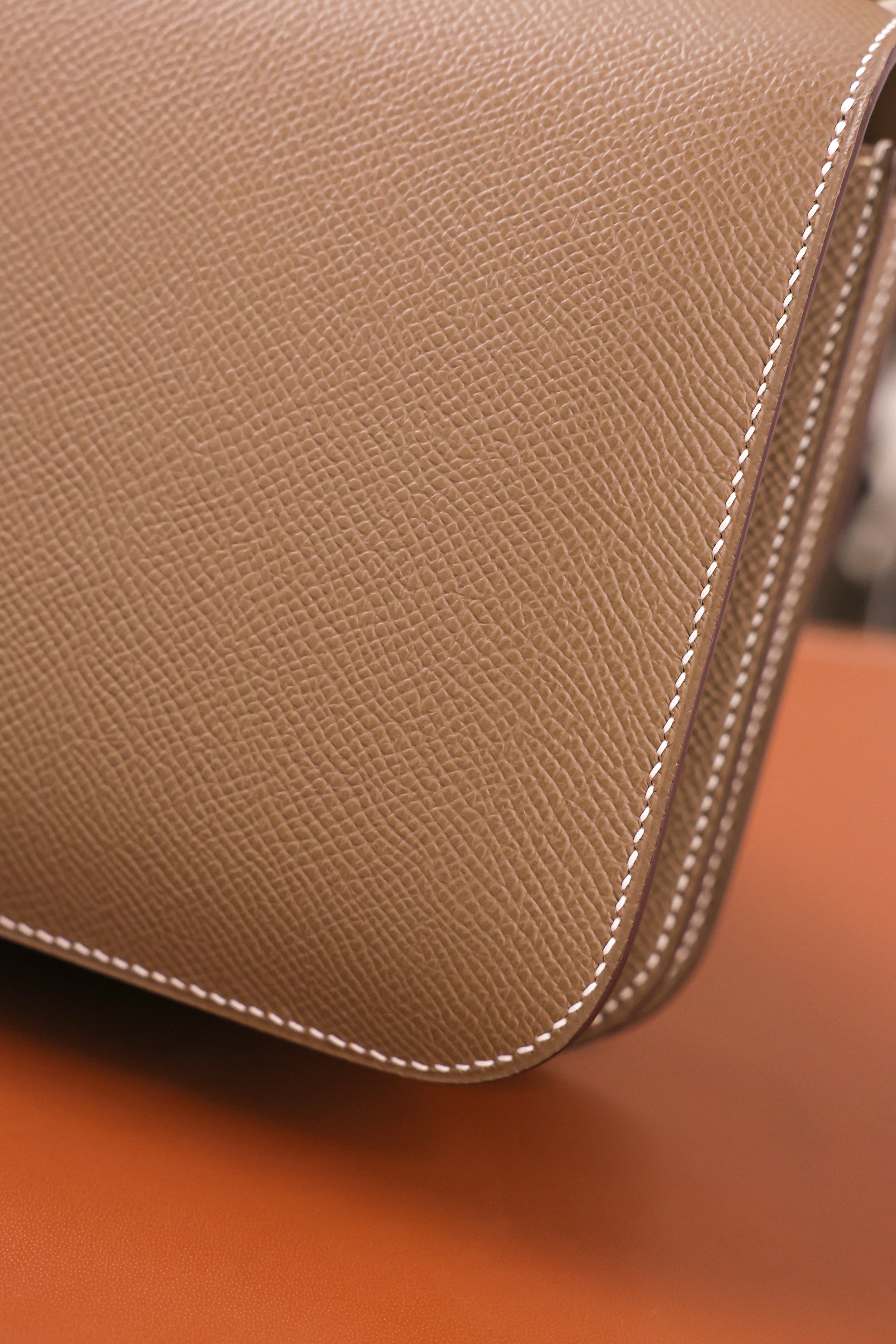 Constance- All Handmade Golden / Sliver Hardware Etoupe Ep eather