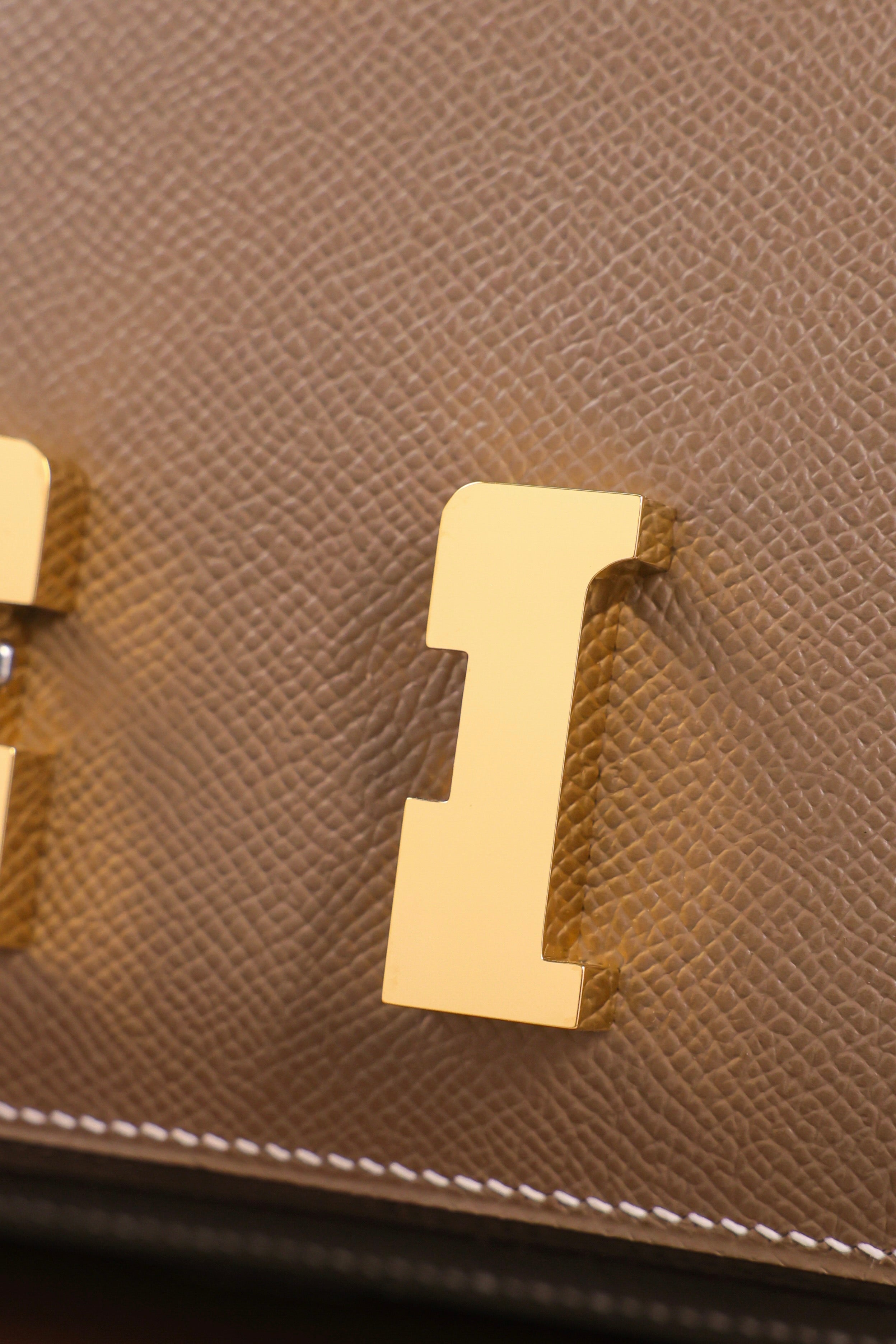 Constance- All Handmade Golden / Sliver Hardware Etoupe Ep eather