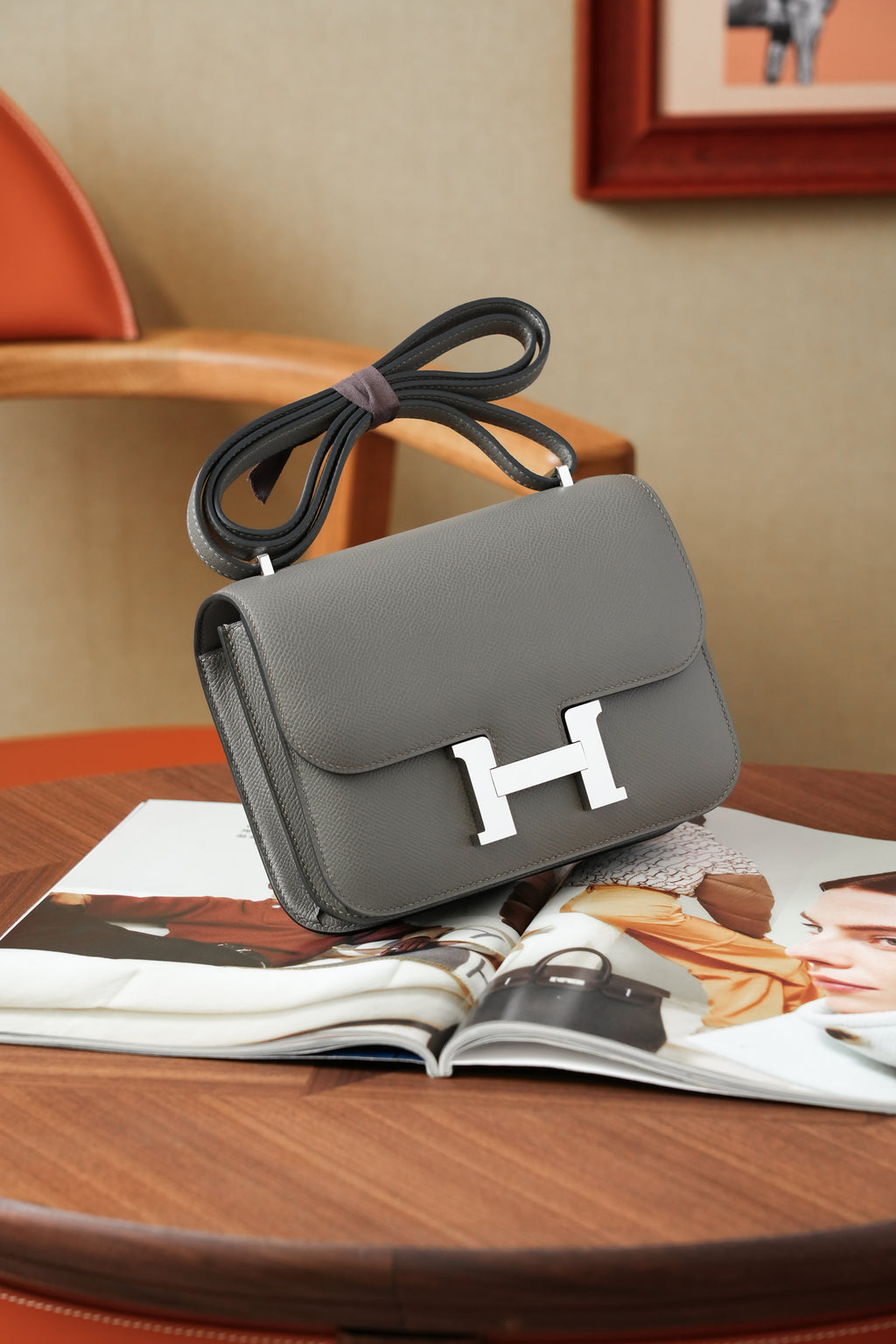 Constance- All Handmade Golden / Sliver Etain ep leather