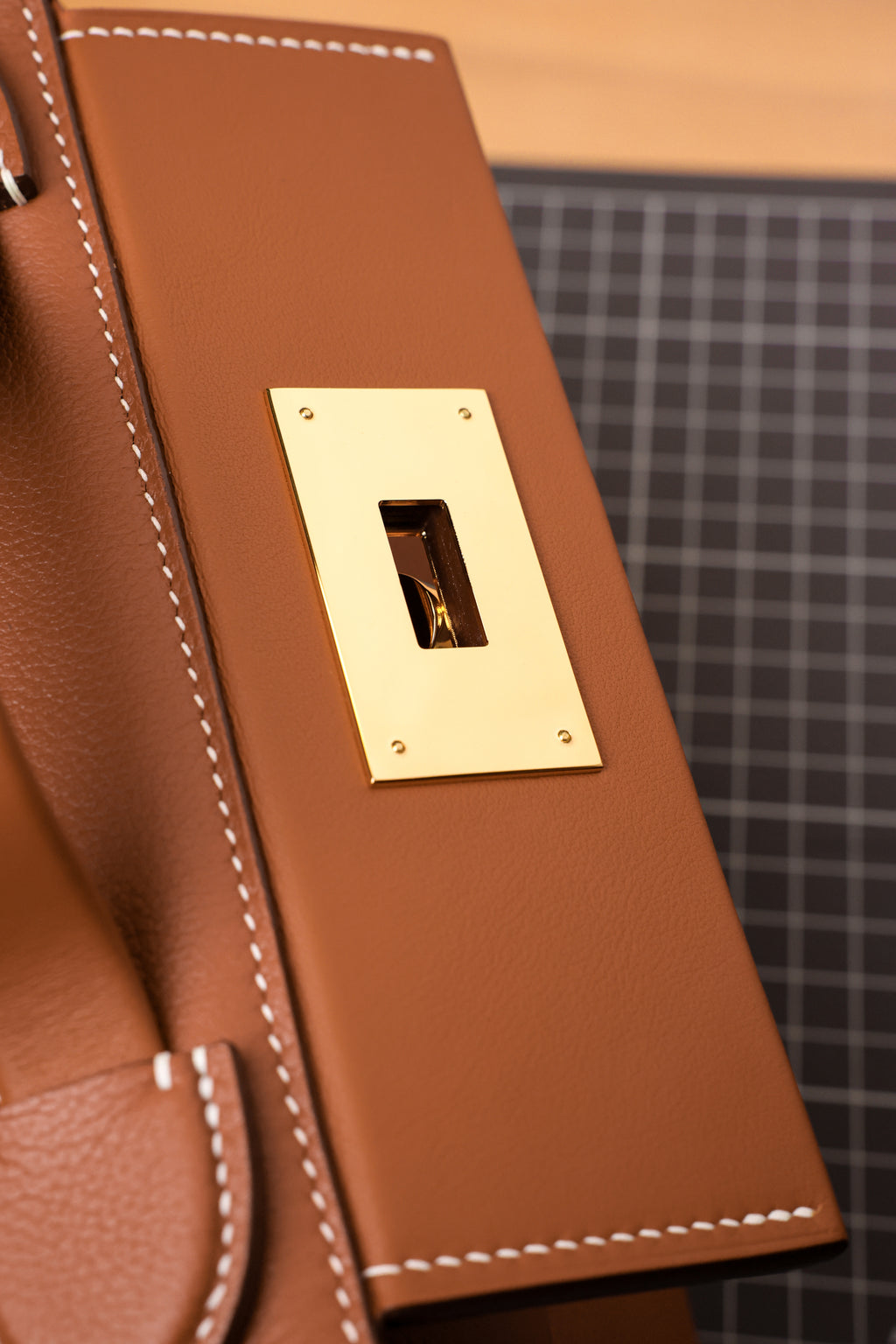 2424- All Handmade Golden / Sliver Hardware Elephant Grey  TC eather