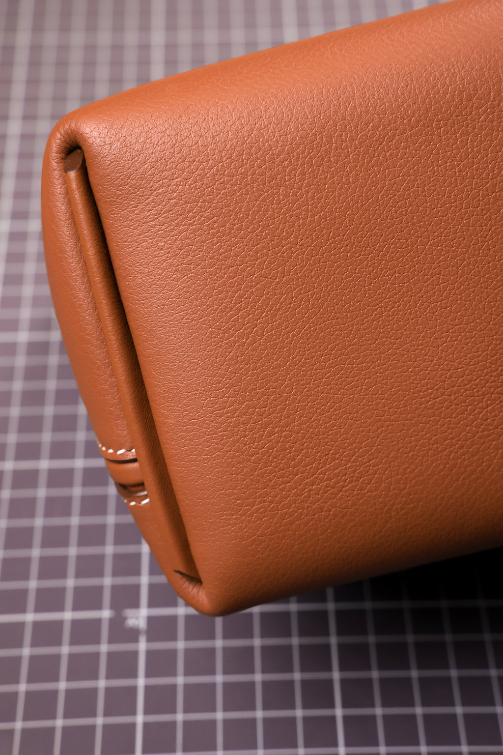 2424- All Handmade Golden / Sliver Hardware Elephant Grey  TC eather