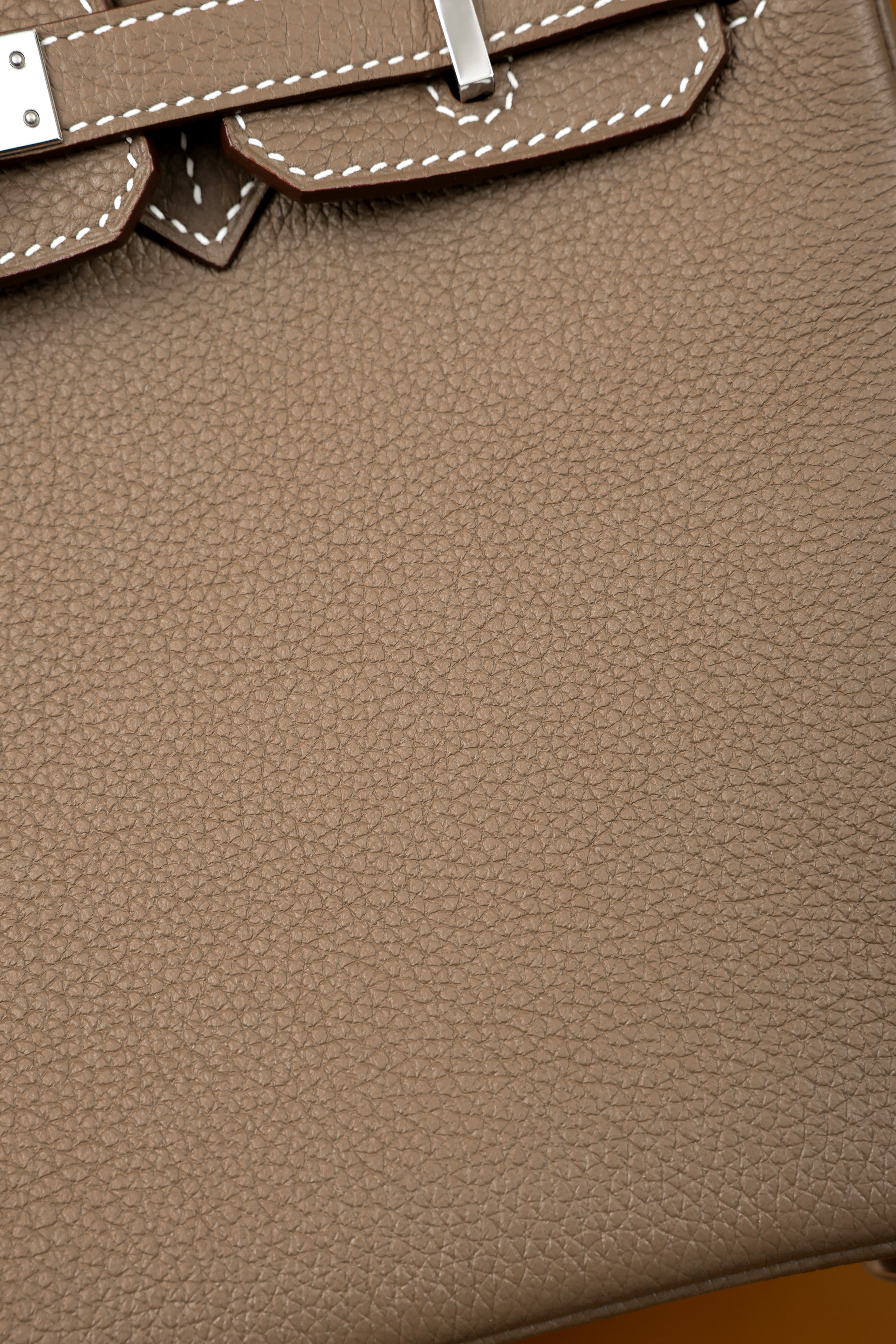 Birkin- All Handmade Golden / Sliver Etoupe swift leather