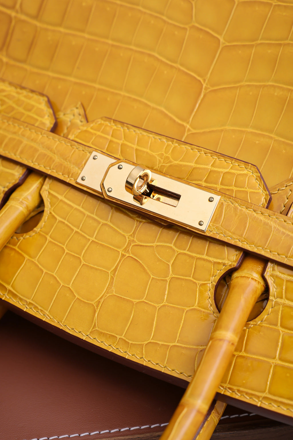 BK-2024 All Handmade Golden / Sliver Hardware Soufre Bright surface Nile crocodile leather