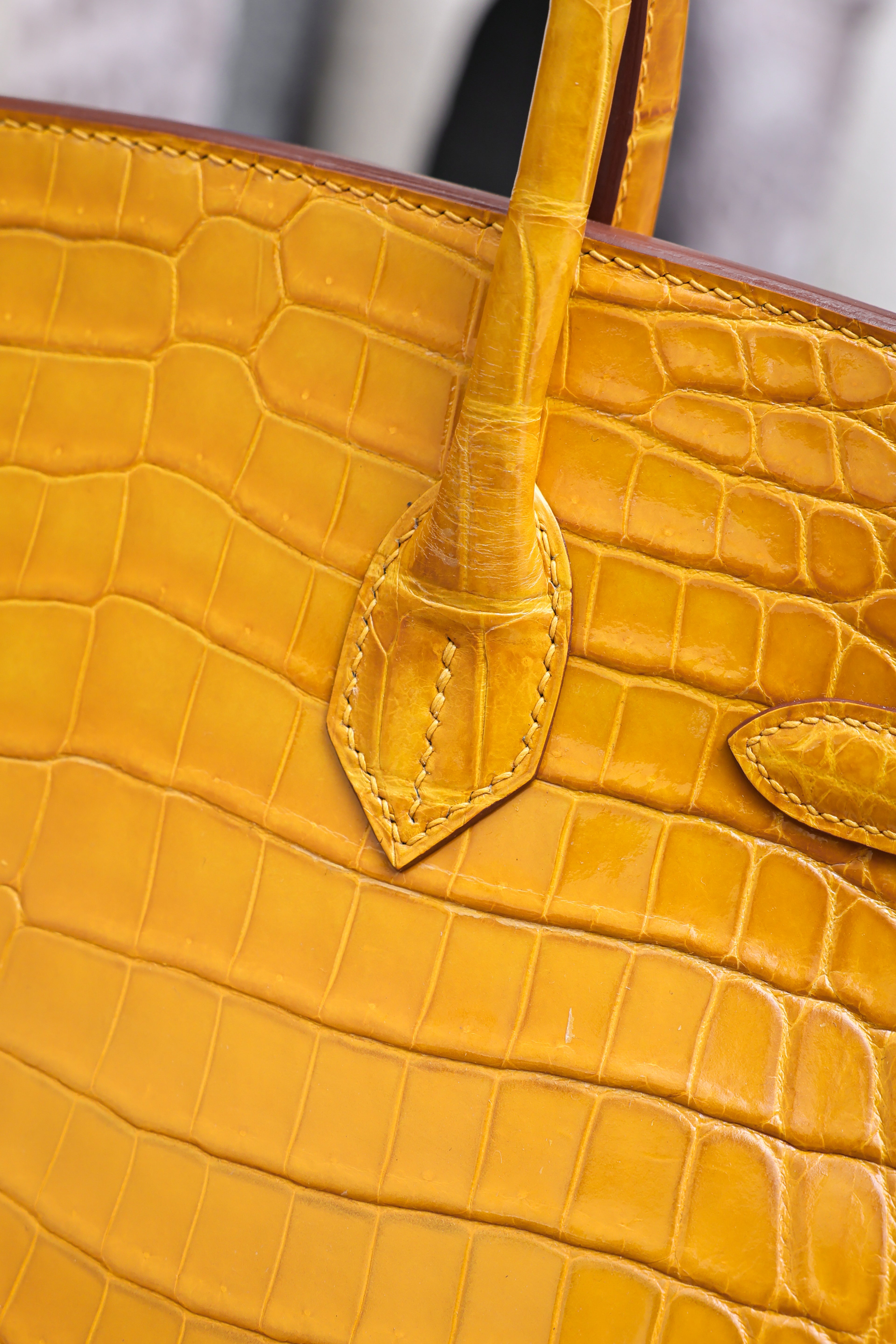 BK-2024 All Handmade Golden / Sliver Hardware Soufre Bright surface Nile crocodile leather