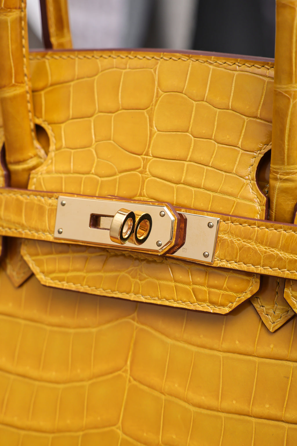 BK-2024 All Handmade Golden / Sliver Hardware Soufre Bright surface Nile crocodile leather