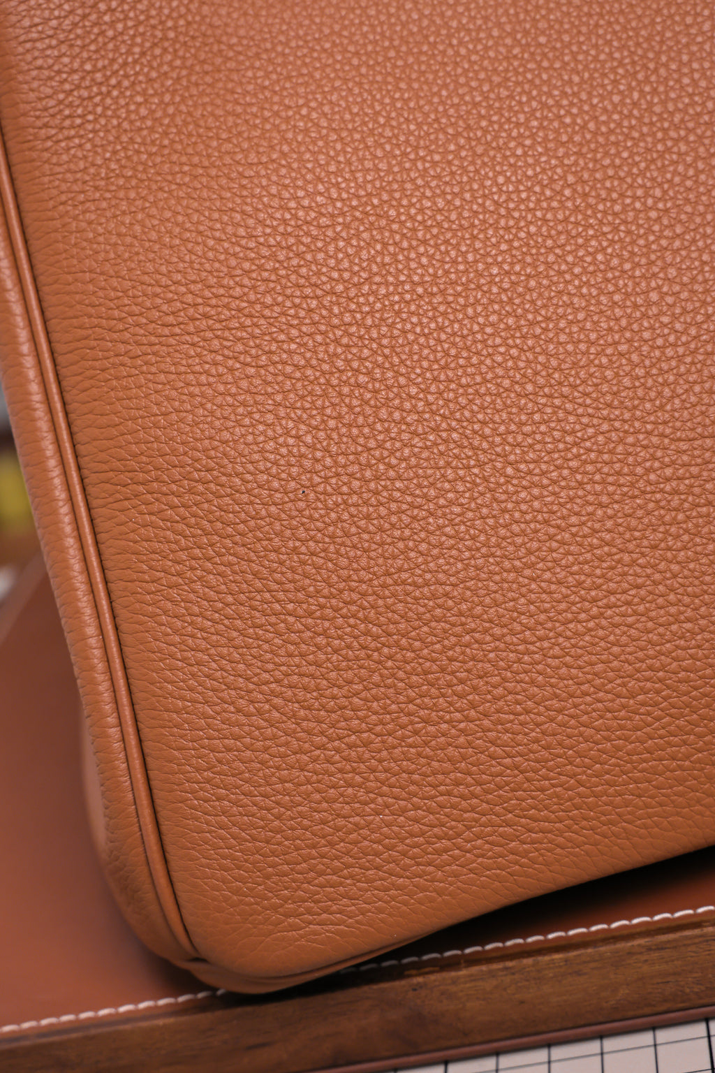 Birkin- All Handmade Golden / Sliver Golden brown  togo leather