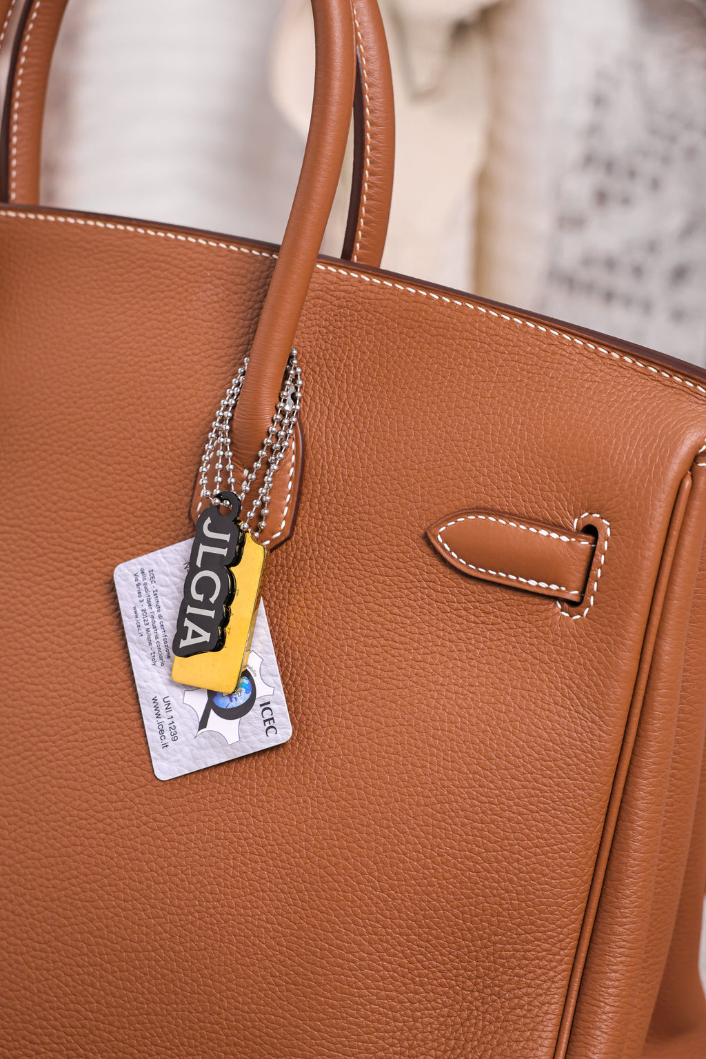 Birkin- All Handmade Golden / Sliver Golden brown  togo leather