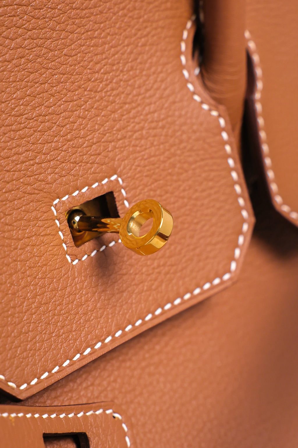 Birkin- All Handmade Golden / Sliver Golden brown  togo leather