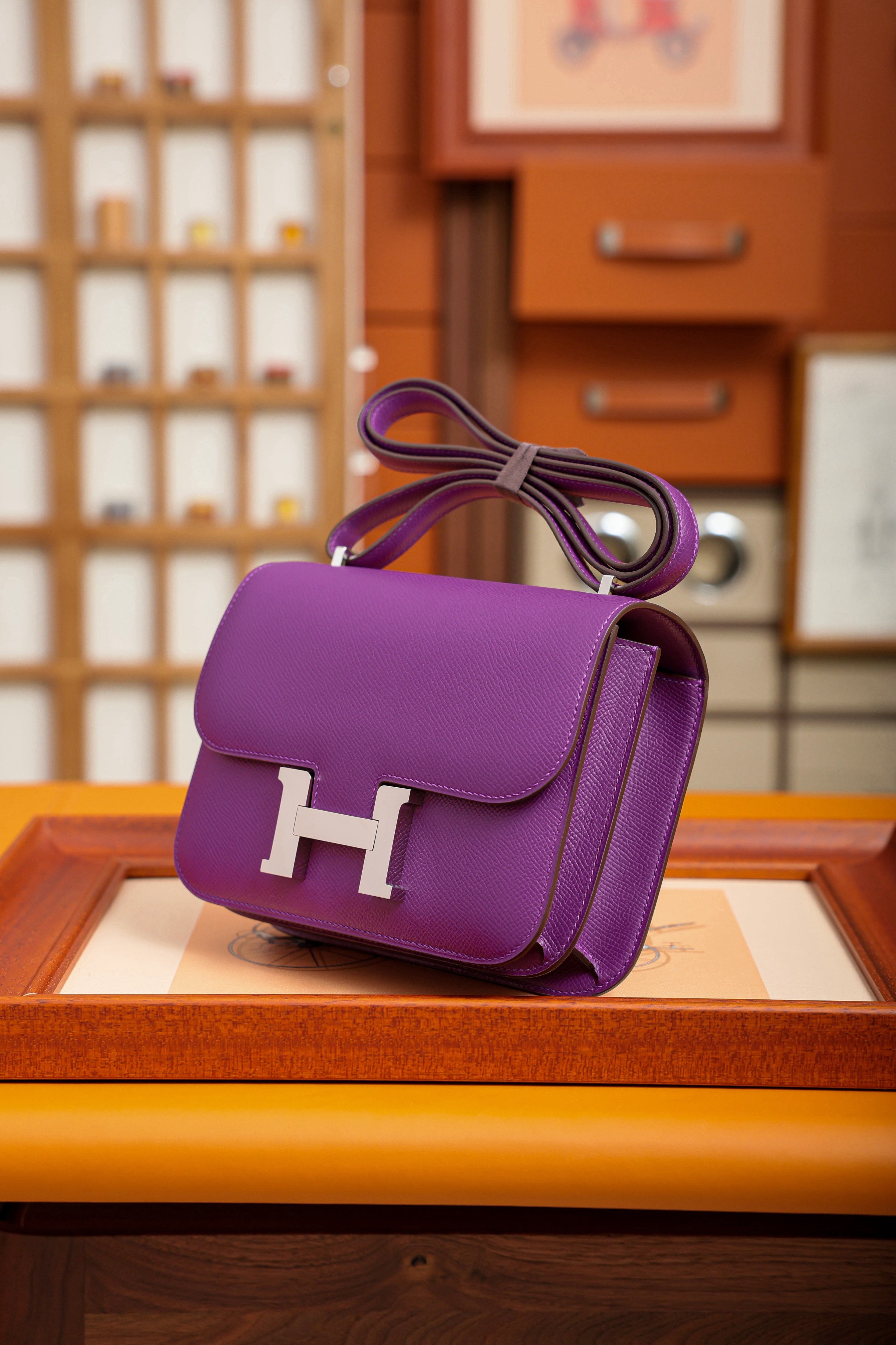 Constance- All Handmade Golden / Sliver Hardware Anemone Ep eather