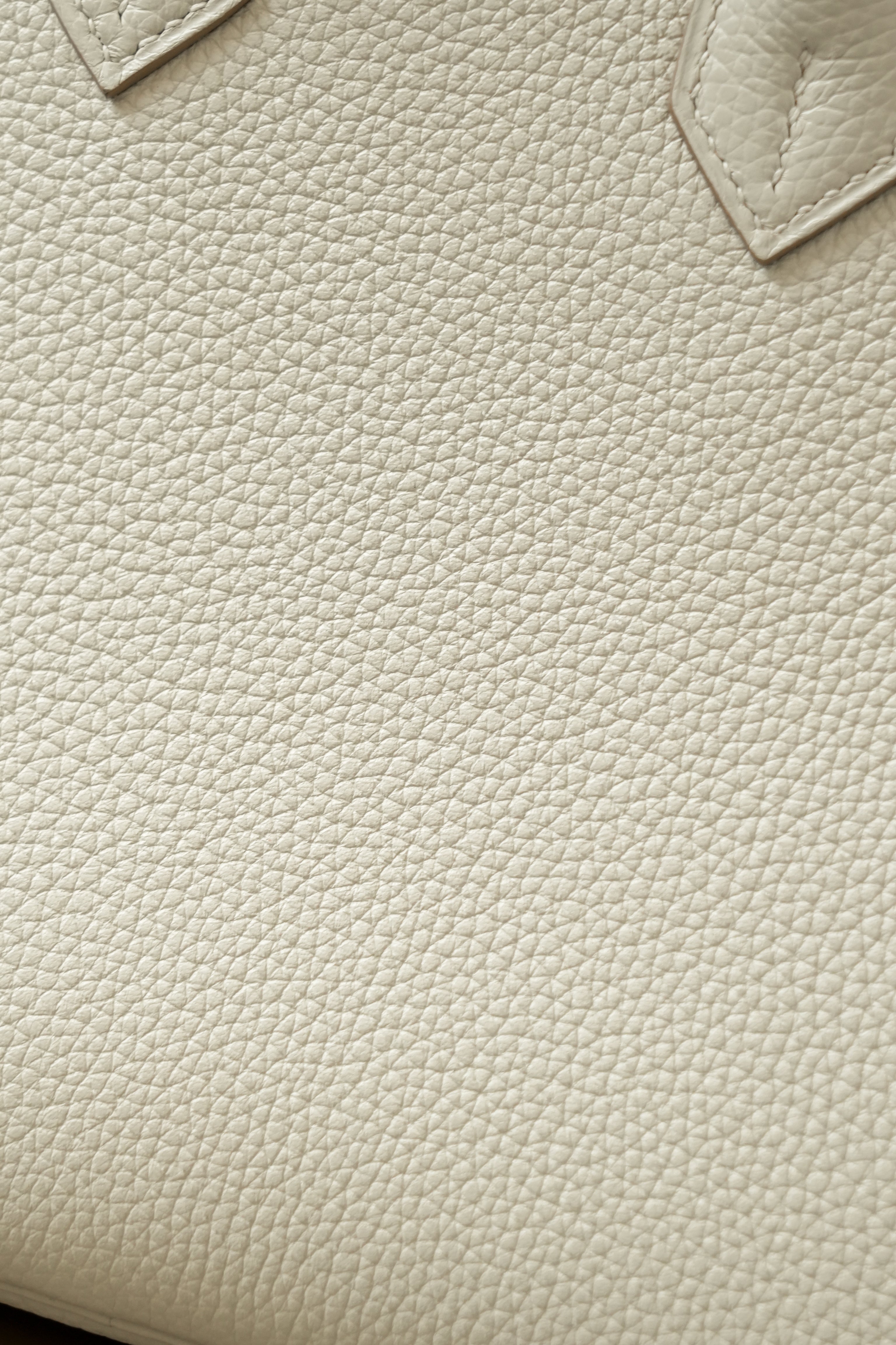 Birkin- All Handmade Golden / Sliver Craie  swift leather