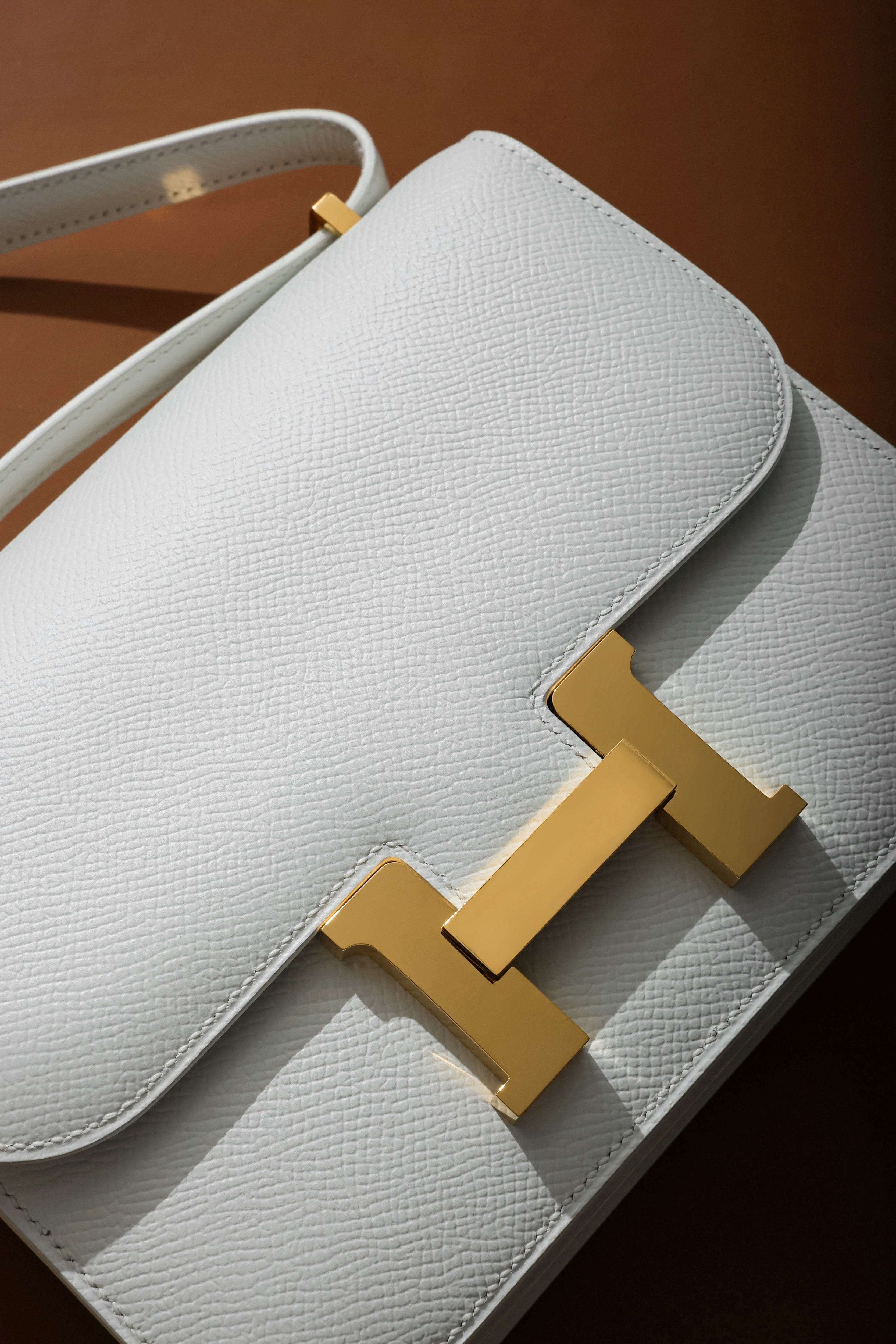 Constance- All Handmade Golden / Sliver Blanc ep leather