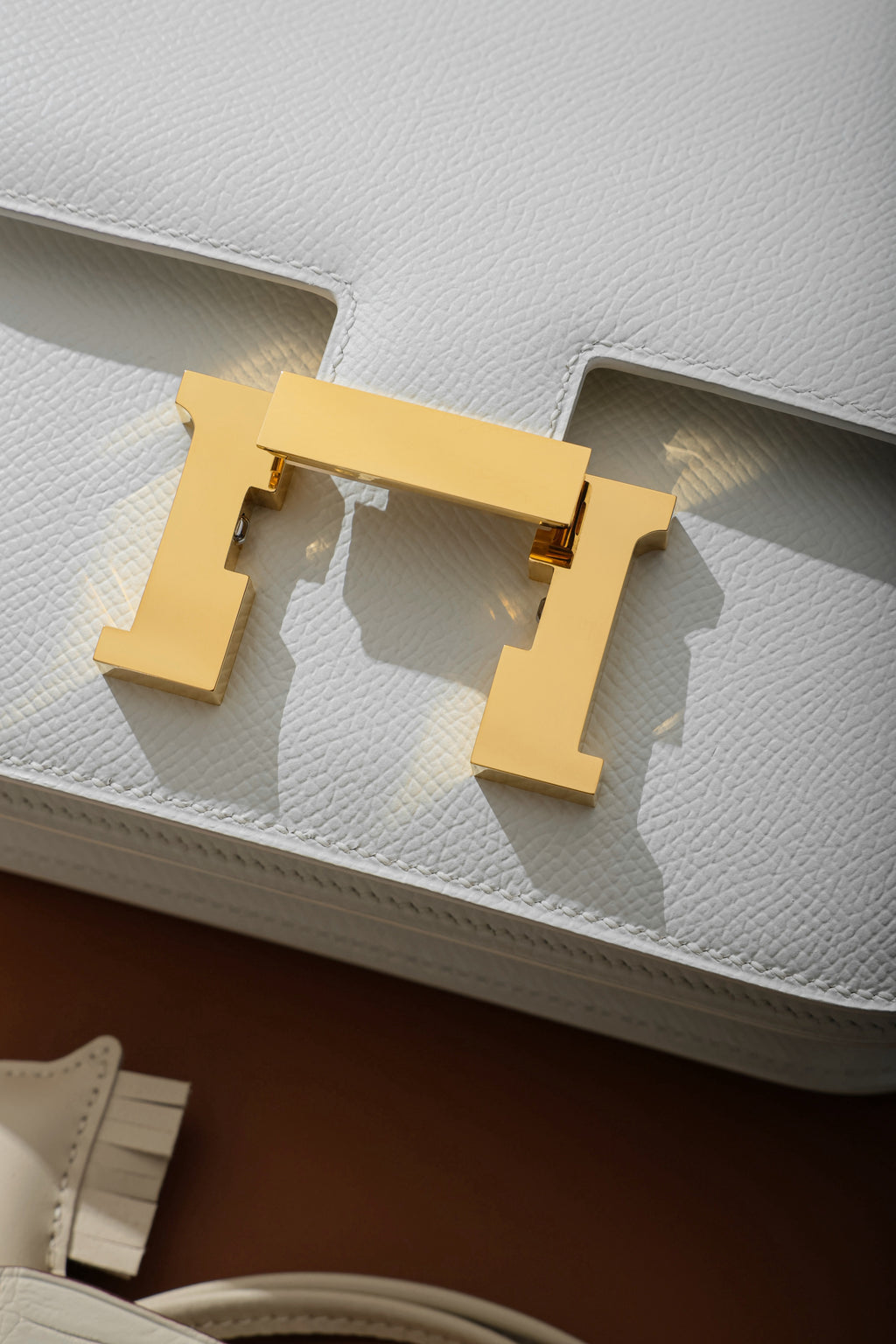 Constance- All Handmade Golden / Sliver Blanc ep leather