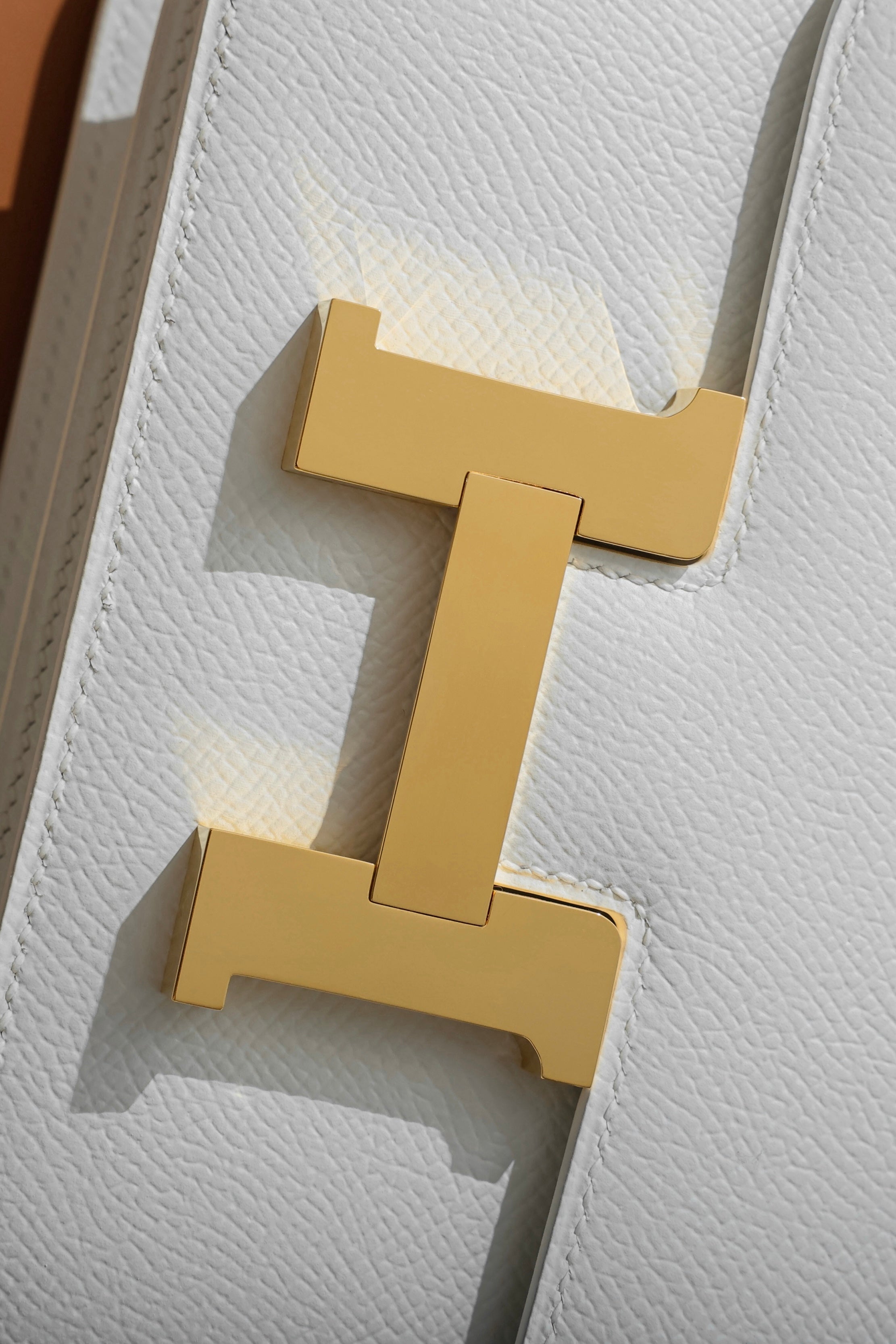 Constance- All Handmade Golden / Sliver Blanc ep leather