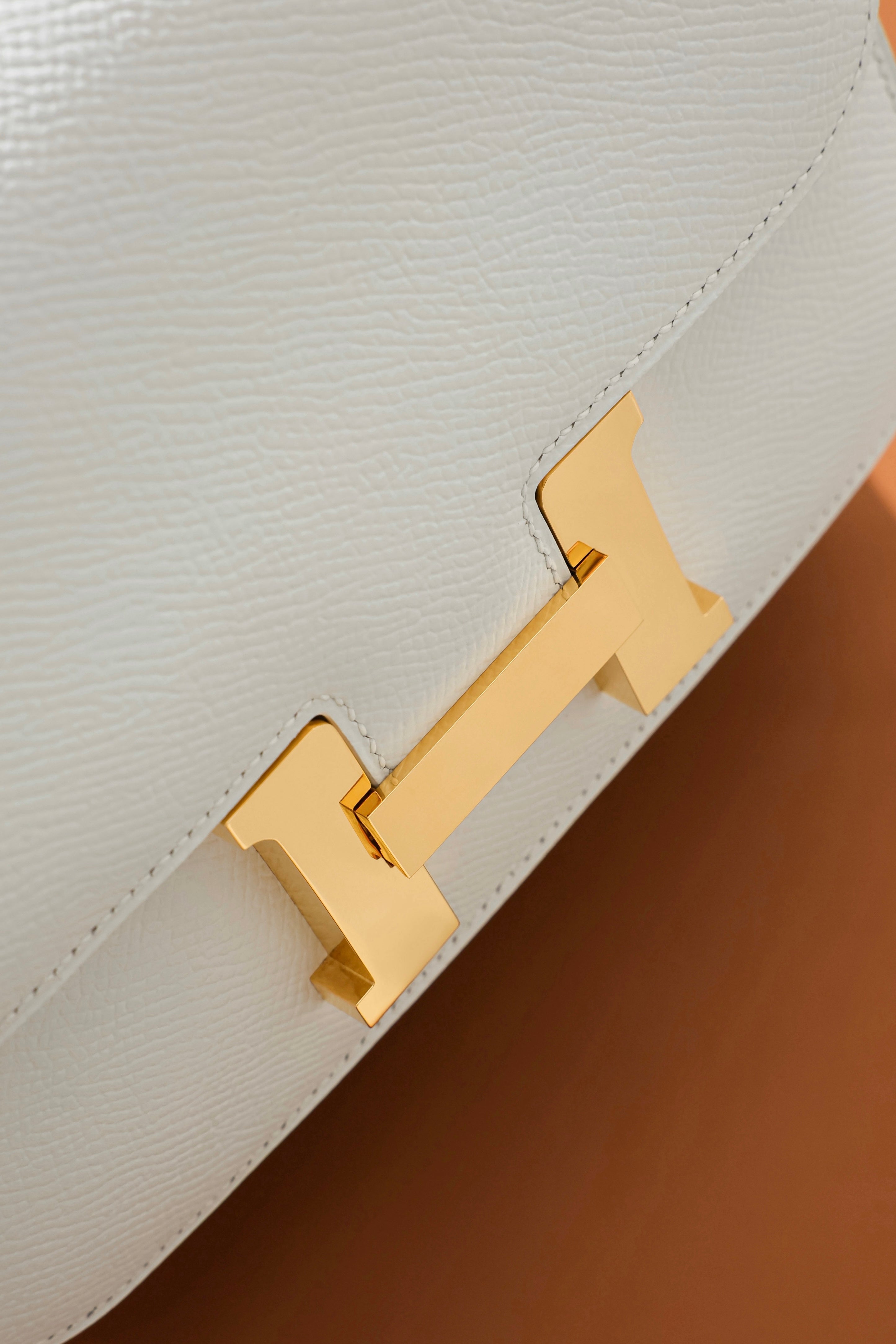 Constance- All Handmade Golden / Sliver Blanc ep leather