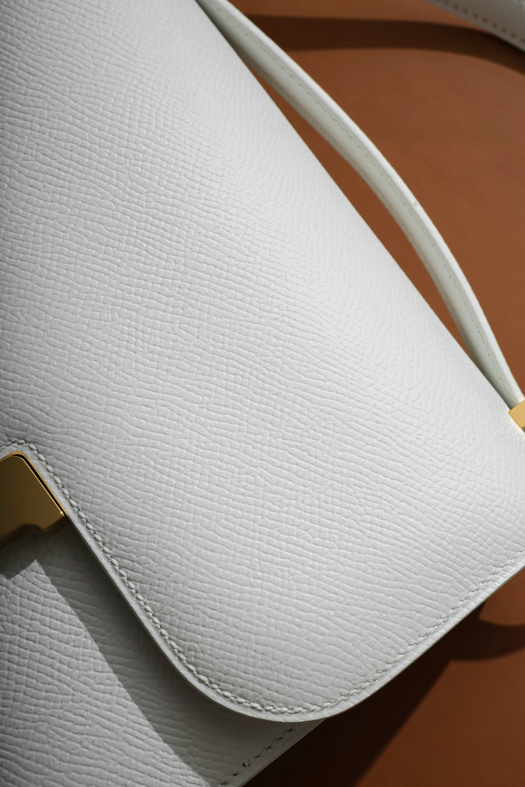 Constance- All Handmade Golden / Sliver Blanc ep leather