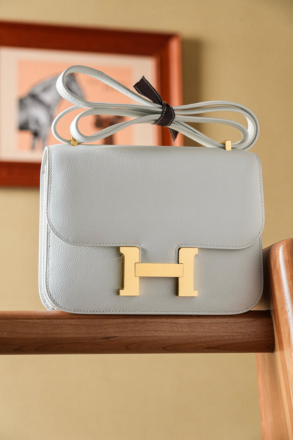 Constance- All Handmade Golden / Sliver Blanc ep leather