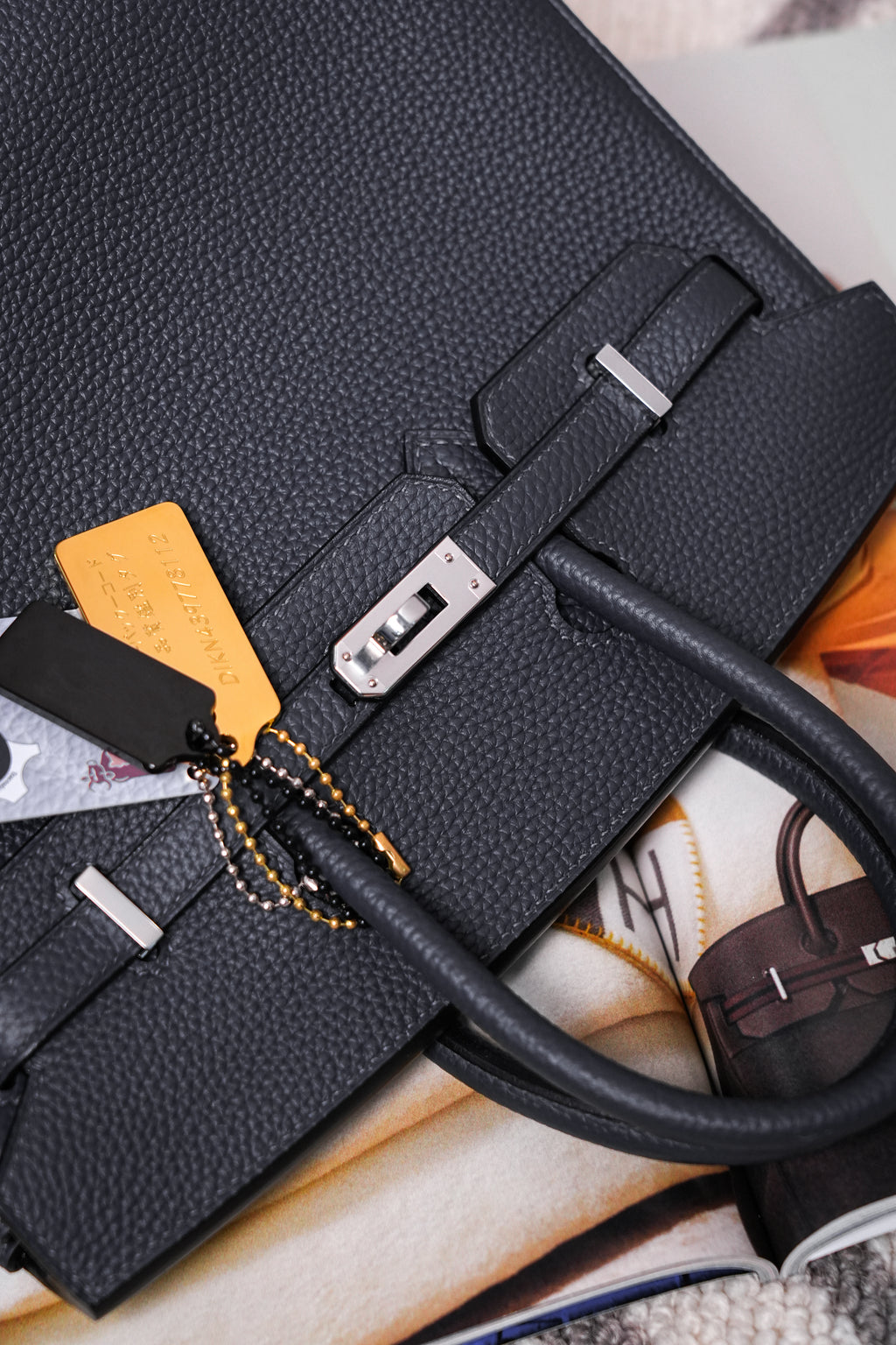 Birkin- All Handmade Golden / Sliver  Haze ash togo leather