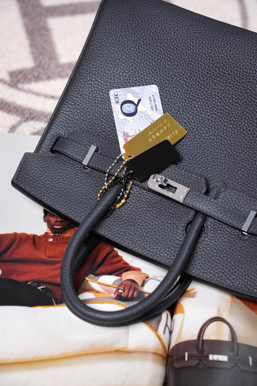 Birkin- All Handmade Golden / Sliver  Haze ash togo leather