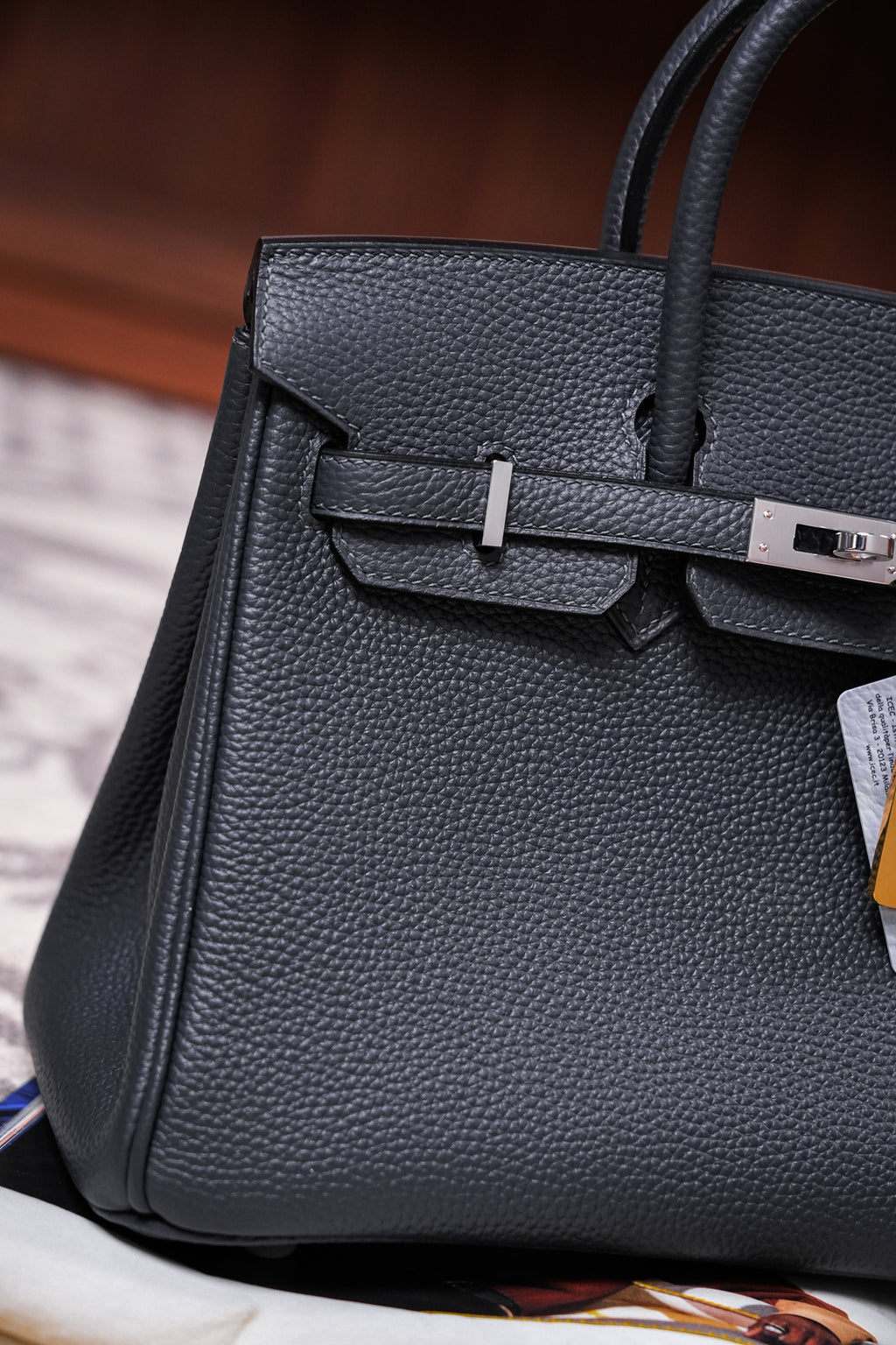 Birkin- All Handmade Golden / Sliver  Haze ash togo leather