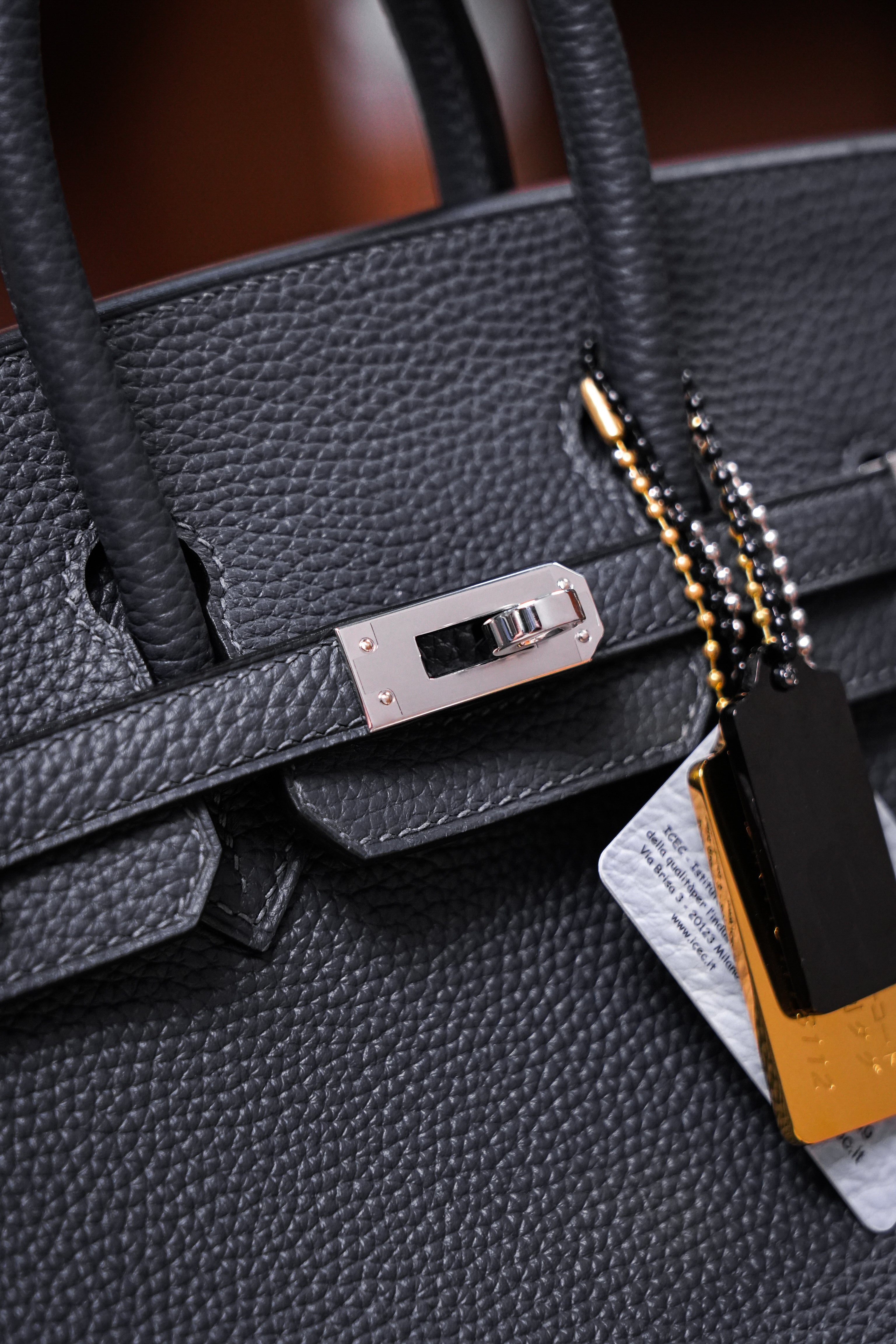 Birkin- All Handmade Golden / Sliver  Haze ash togo leather