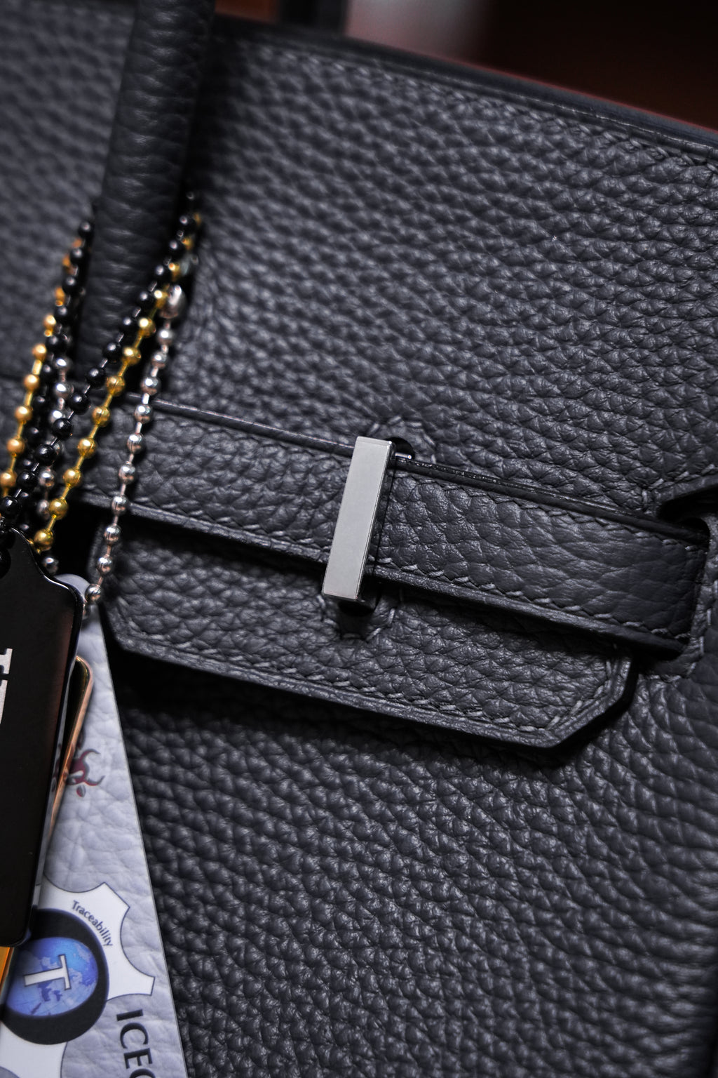 Birkin- All Handmade Golden / Sliver  Haze ash togo leather