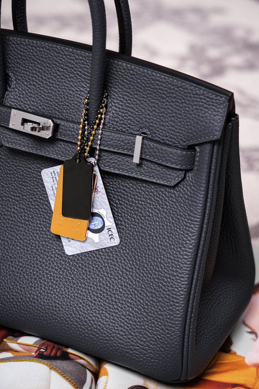 Birkin- All Handmade Golden / Sliver  Haze ash togo leather