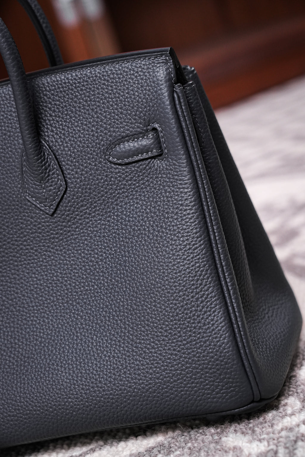 Birkin- All Handmade Golden / Sliver  Haze ash togo leather